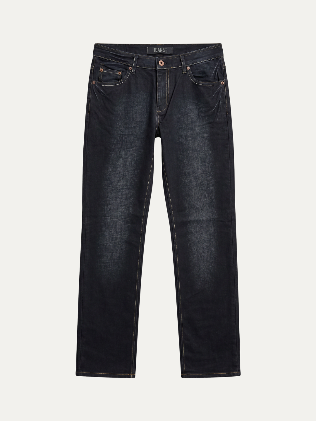 Pánske Džínsy – Čierno-Modrá Dark Indigo Straight -18