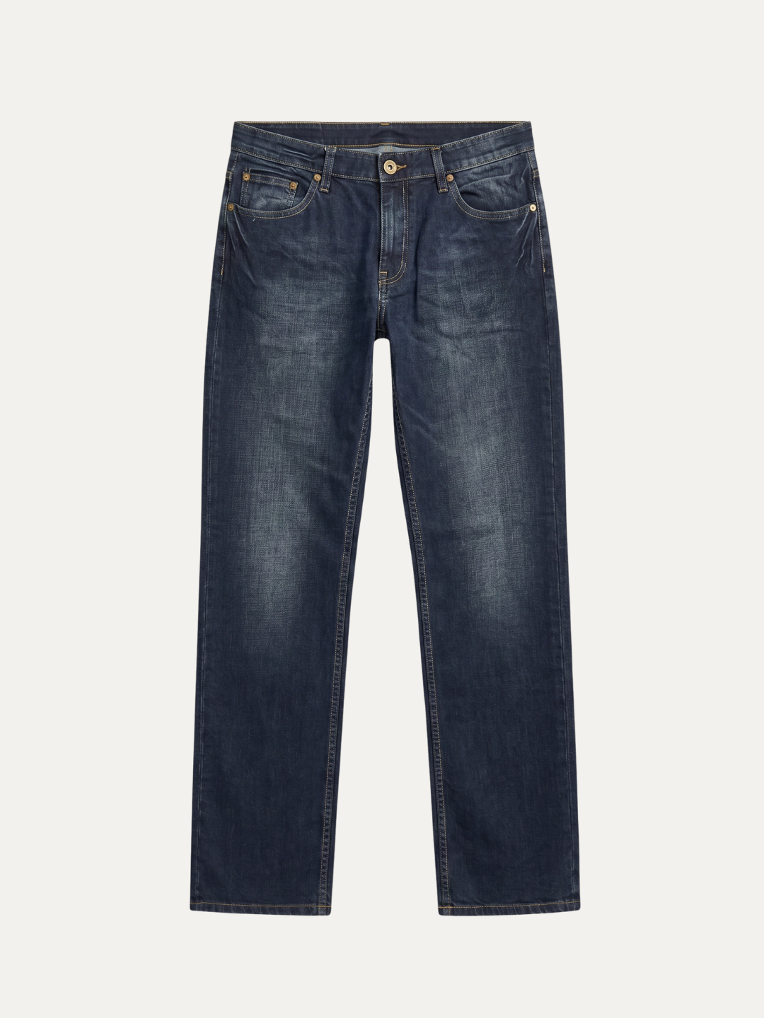 Pánske Džínsy – Antracitová Jacquard Dark Wash -22