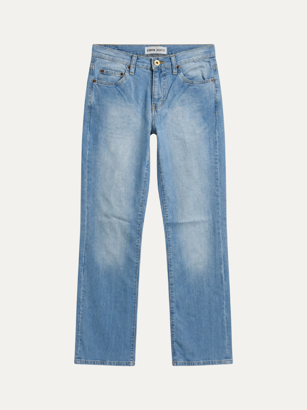 Pánske Džínsy – Svetlá Modrá Light Wash Straight -27
