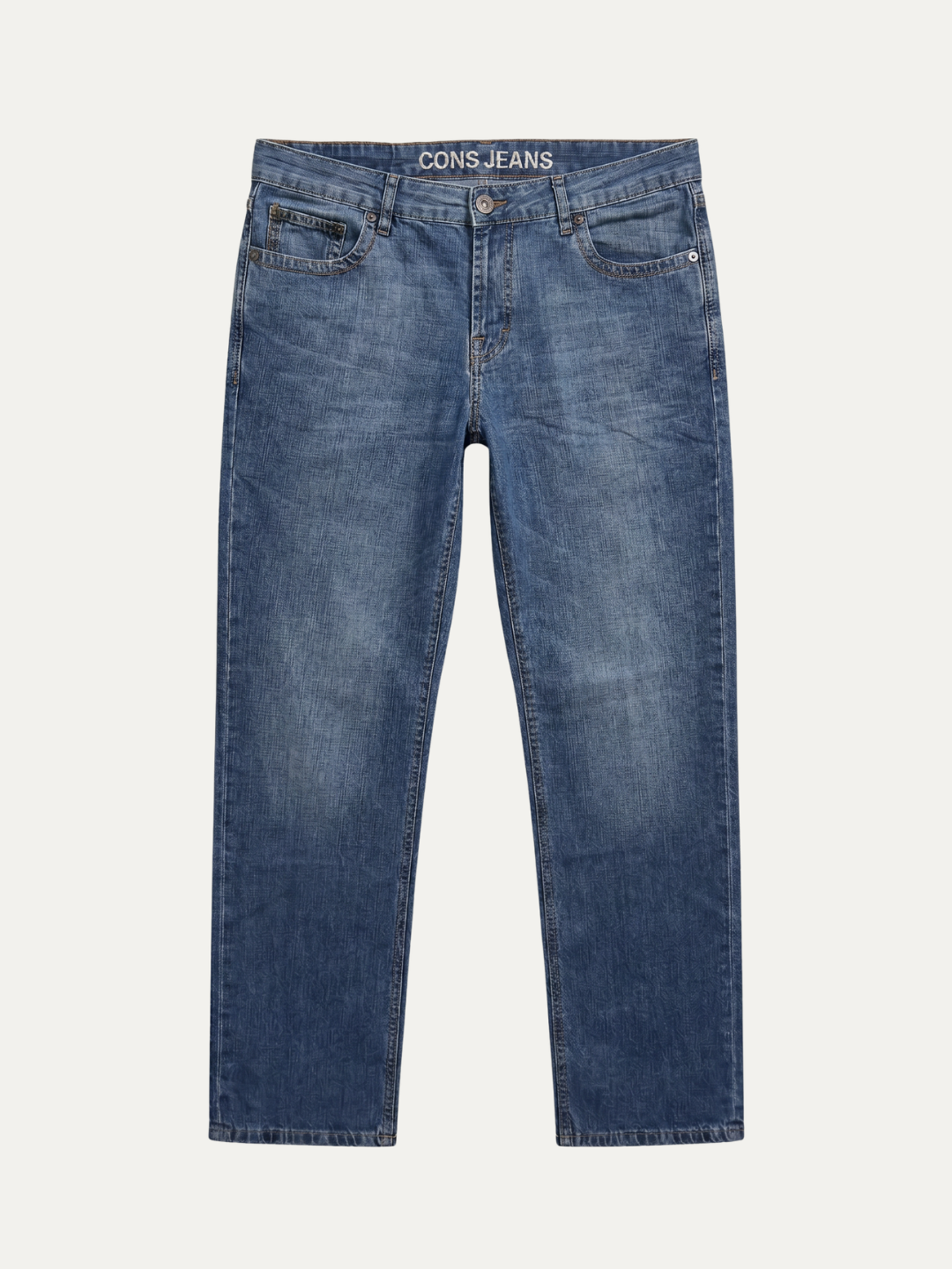 Pánske Džínsy – Stredná Modrá Cons Jeans Jacquard Straight -31