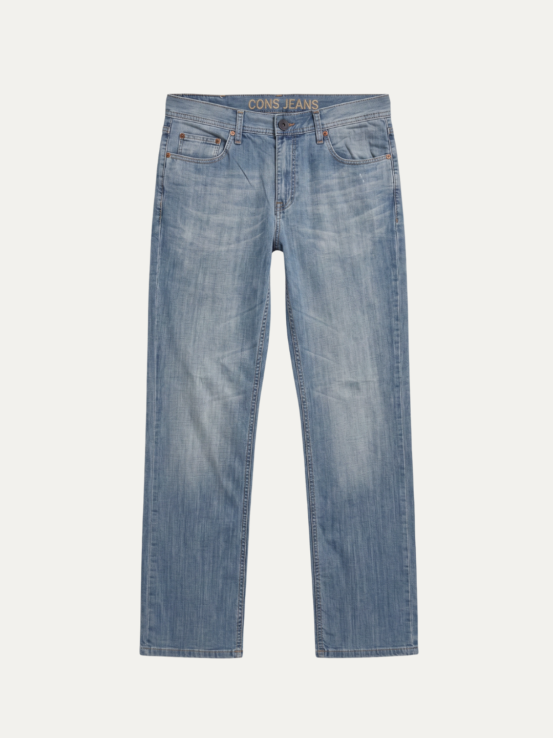 Pánske Džínsy – Svetlá Modrá Cons Jeans Jacquard Straight -36