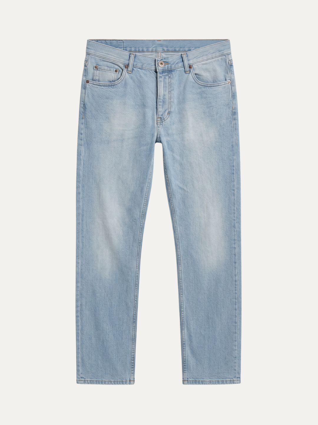 Pánske Džínsy – Svetlá Modrá Ultra Light Wash Clean Straight -39