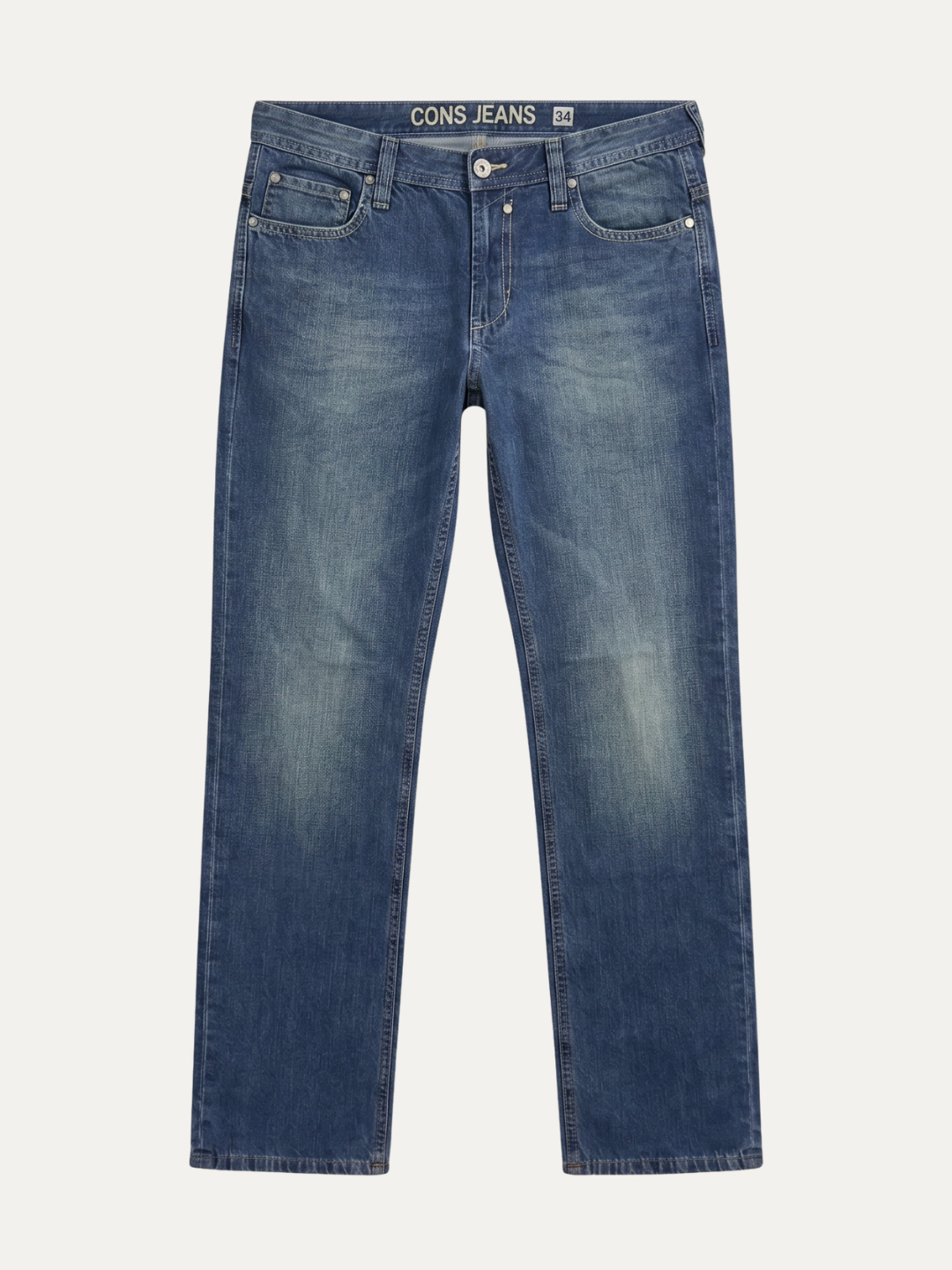 Pánske Džínsy – Stredná Modrá Cons Jeans Jacquard Whisker -41