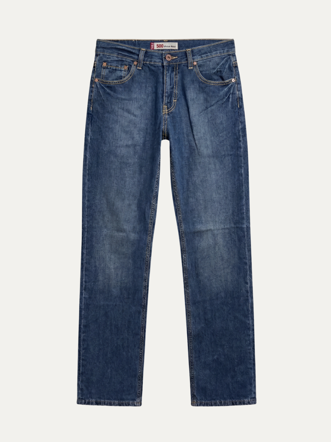 Pánske Džínsy – Stredná Modrá 500 Special Jacquard Straight -45