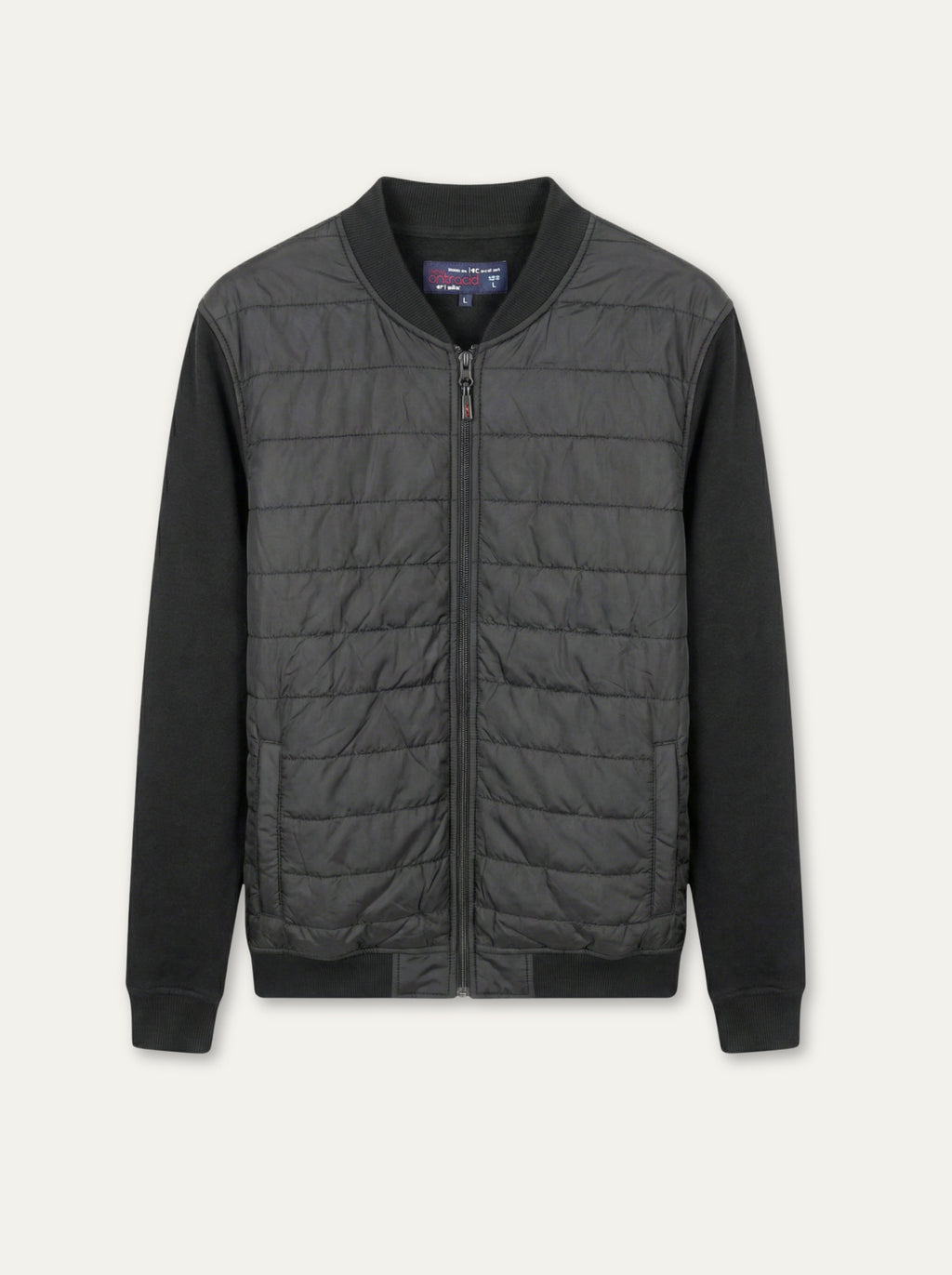 Antracid pánska mikino-bunda - prešivaná, bomber, casual - Franco fashion