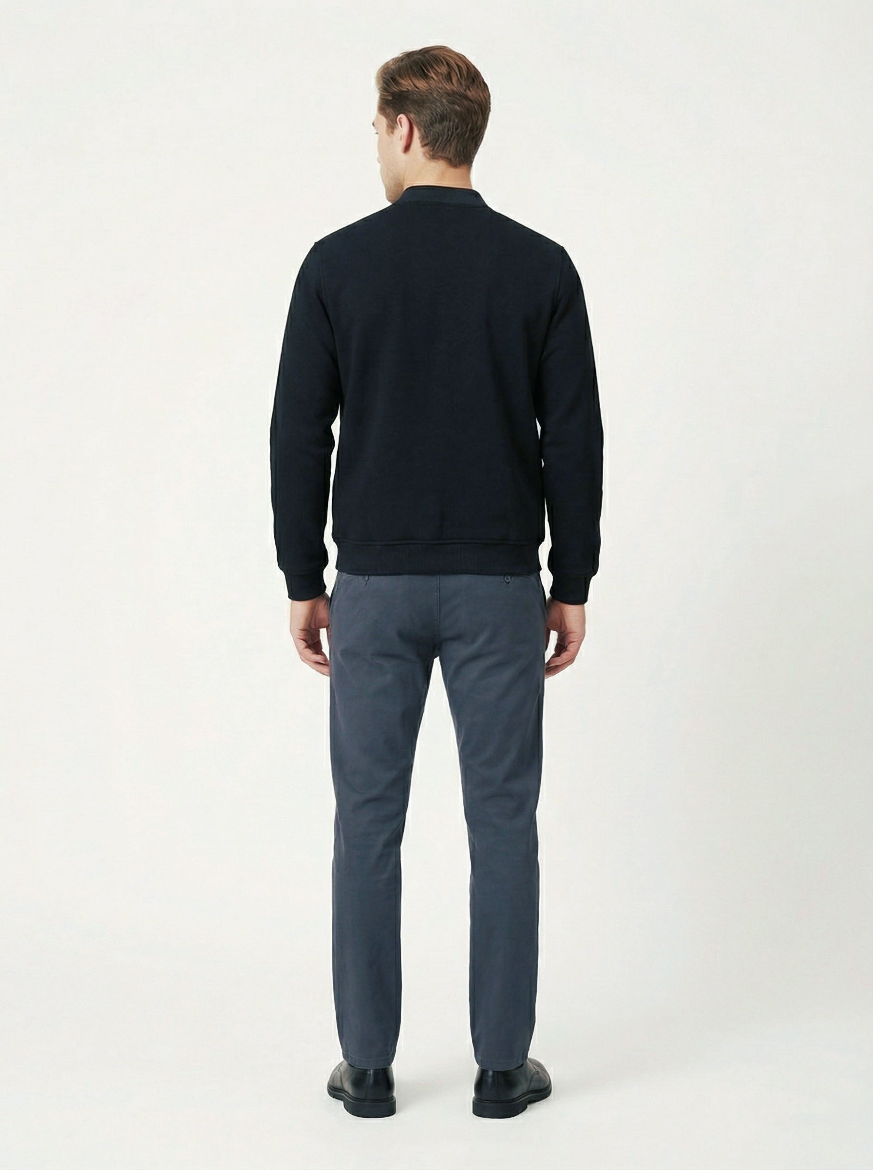 Antracid pánska mikino-bunda - prešivaná, bomber, casual - Franco fashion