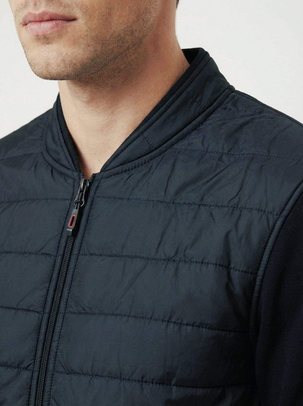 Antracid pánska mikino-bunda - prešivaná, bomber, casual - Franco fashion