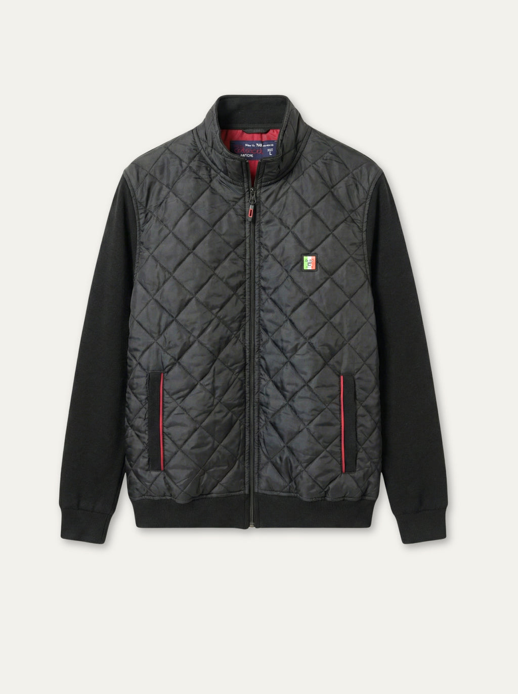 La Rotta pánska mikino-bunda - kosoštvorcové prešívanie, bomber, casual - Franco fashion