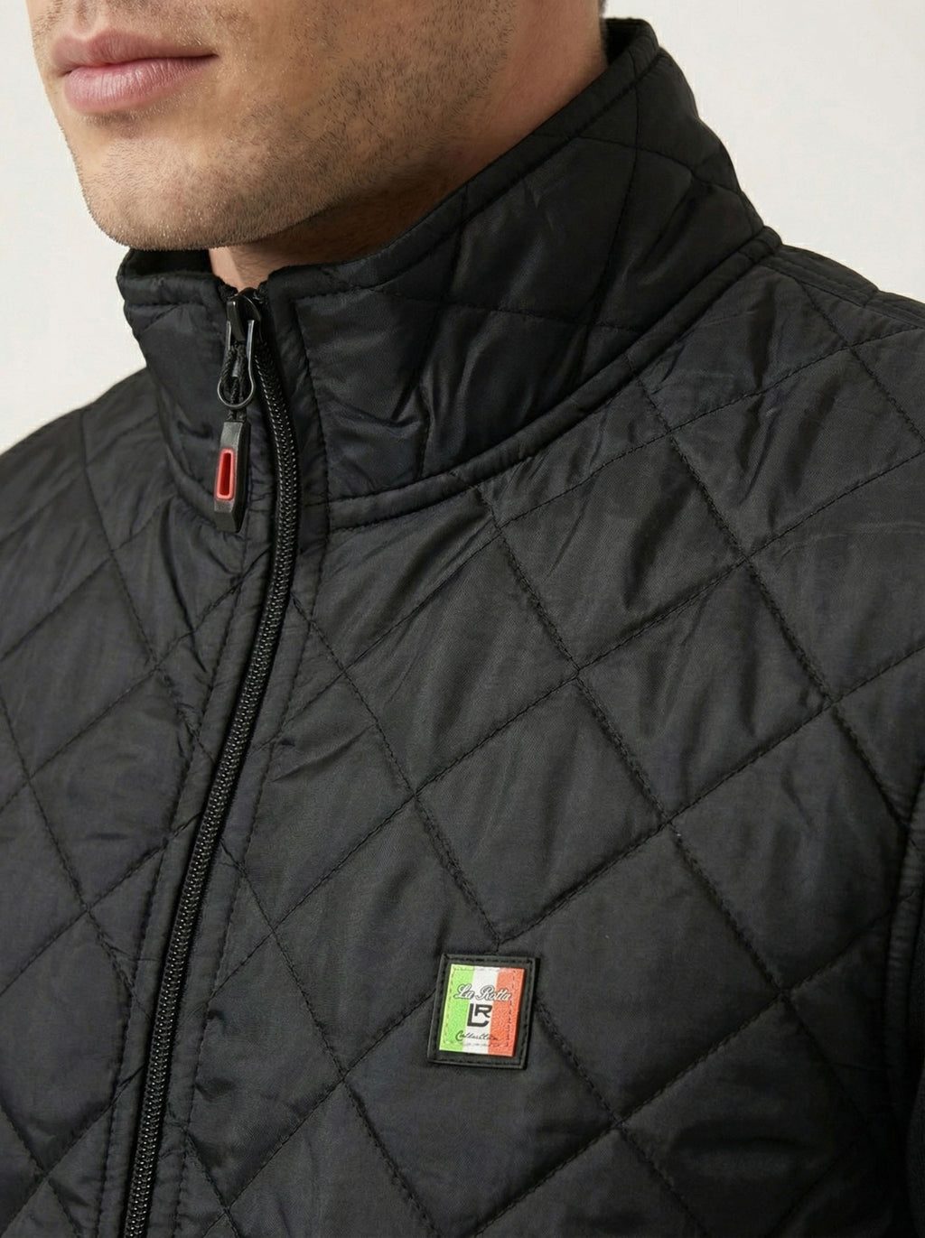 La Rotta pánska mikino-bunda - kosoštvorcové prešívanie, bomber, casual - Franco fashion