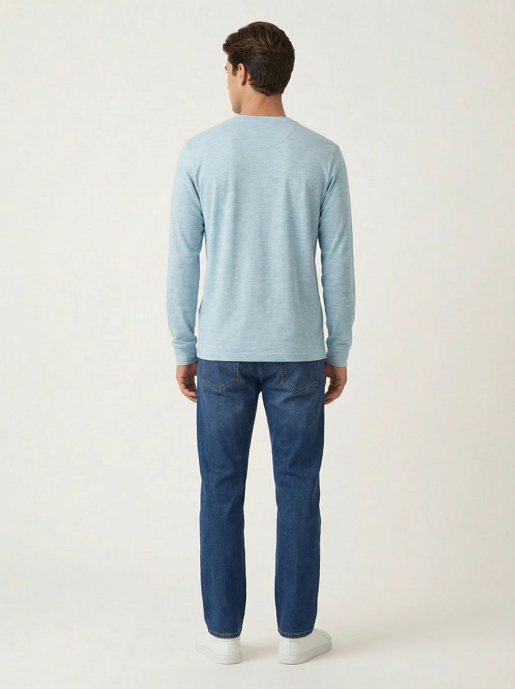 La Rotta pánsky pulóver - bavlnený, dlhý rukáv, casual - Franco fashion