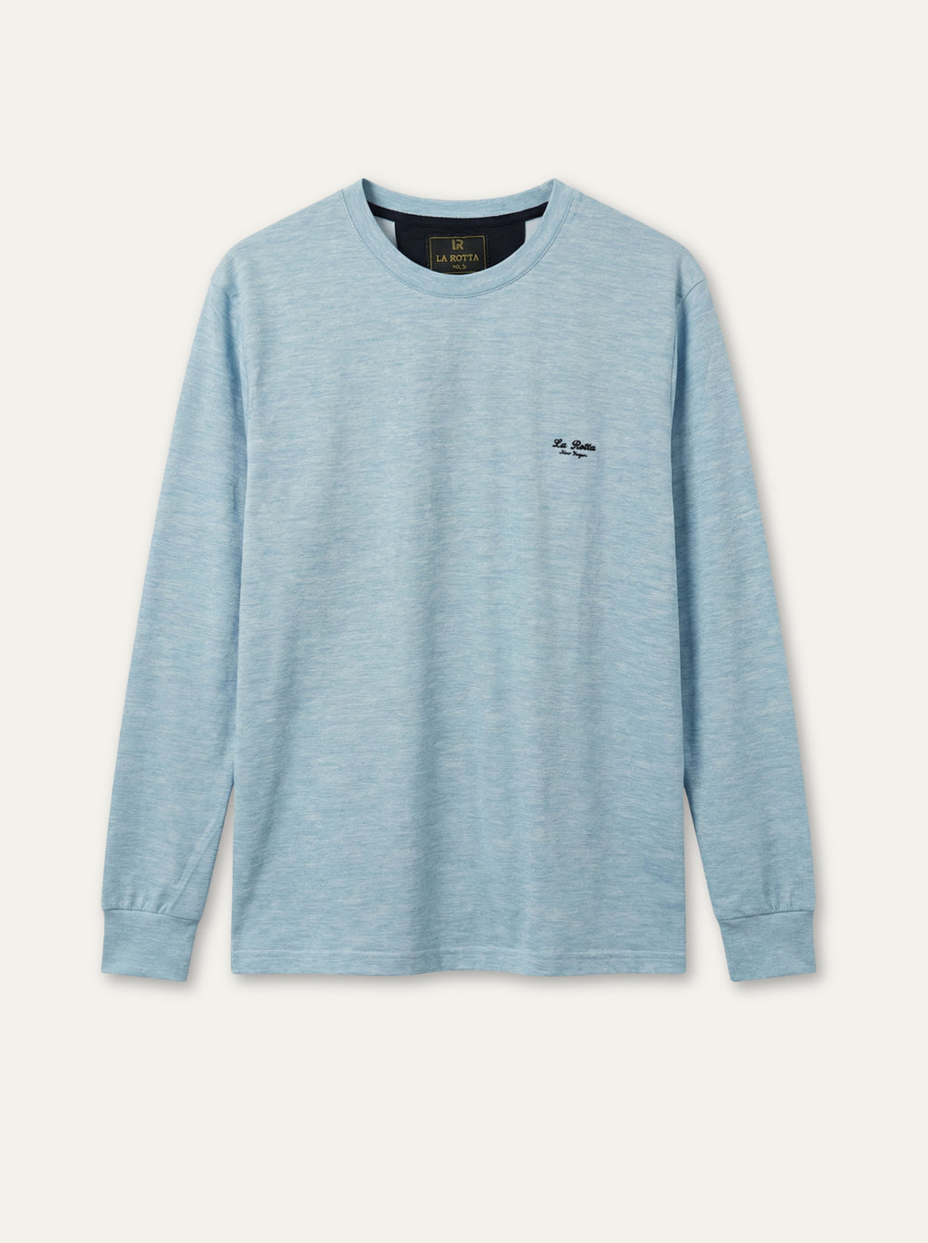 La Rotta pánsky pulóver - bavlnený, dlhý rukáv, casual - Franco fashion