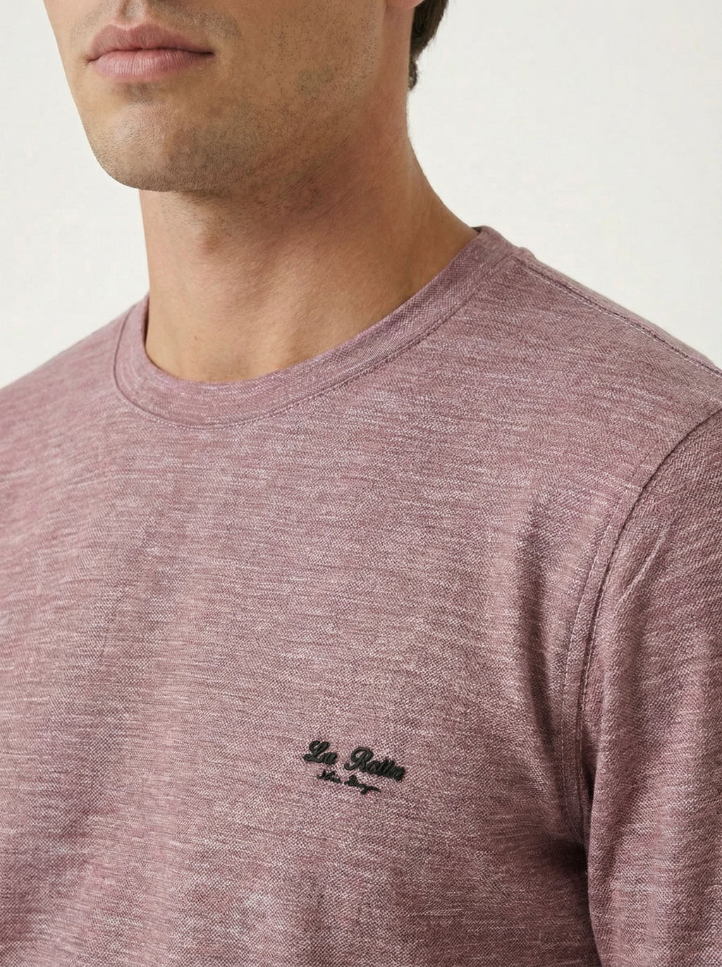 La Rotta pánsky pulóver - bavlnený, dlhý rukáv, casual - Franco fashion