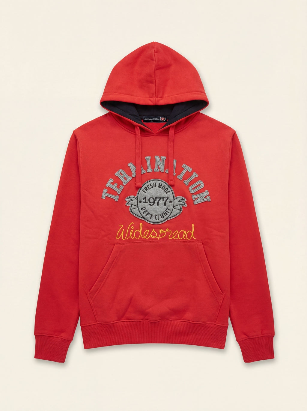 Pánska Mikina Termination Červená - Bavlnená Mikina