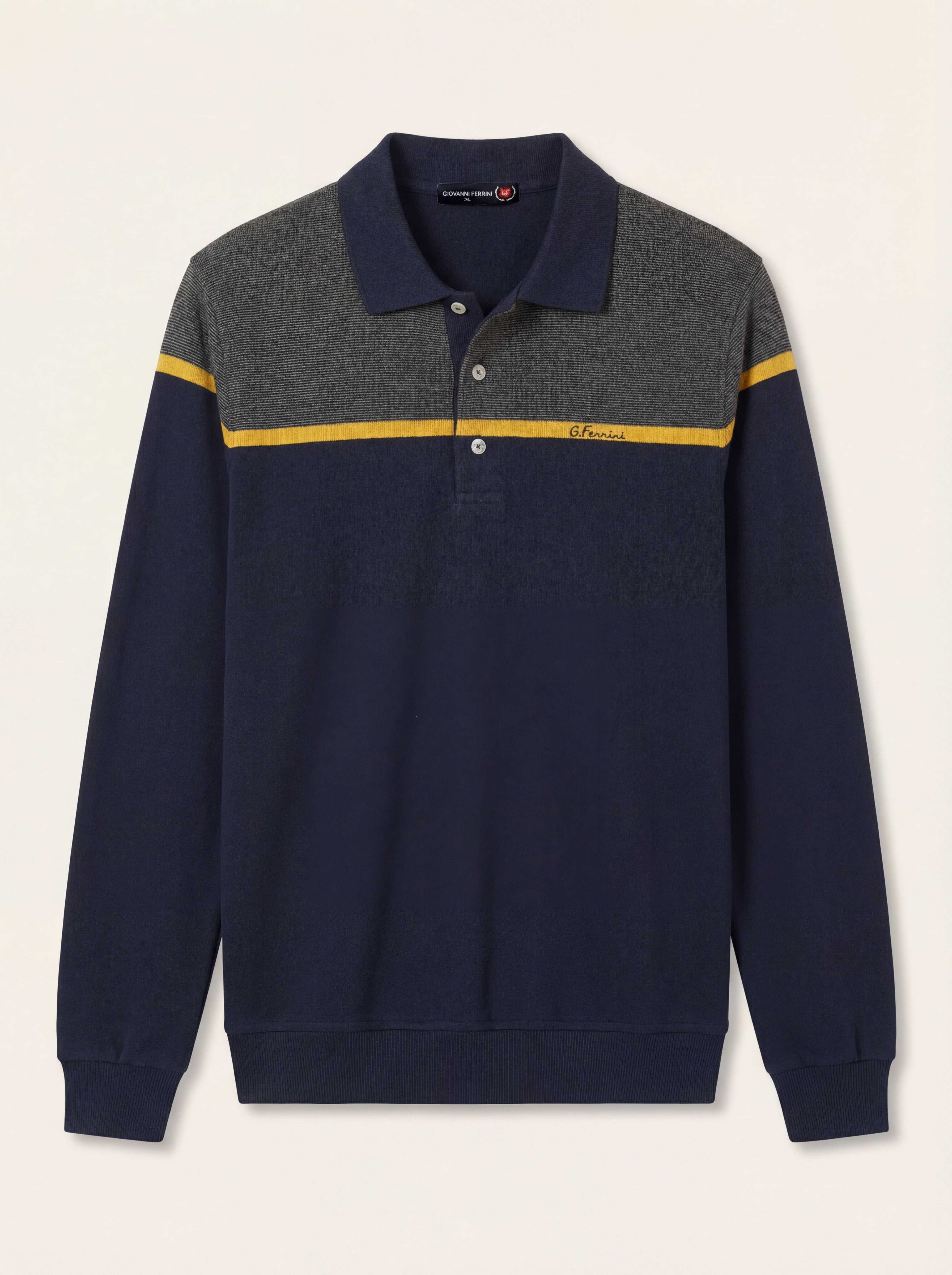 Pánska Polokošeľa Giovanni Ferinni s Dlhým Rukávom - Elegantná Polokošeľa - Franco fashion