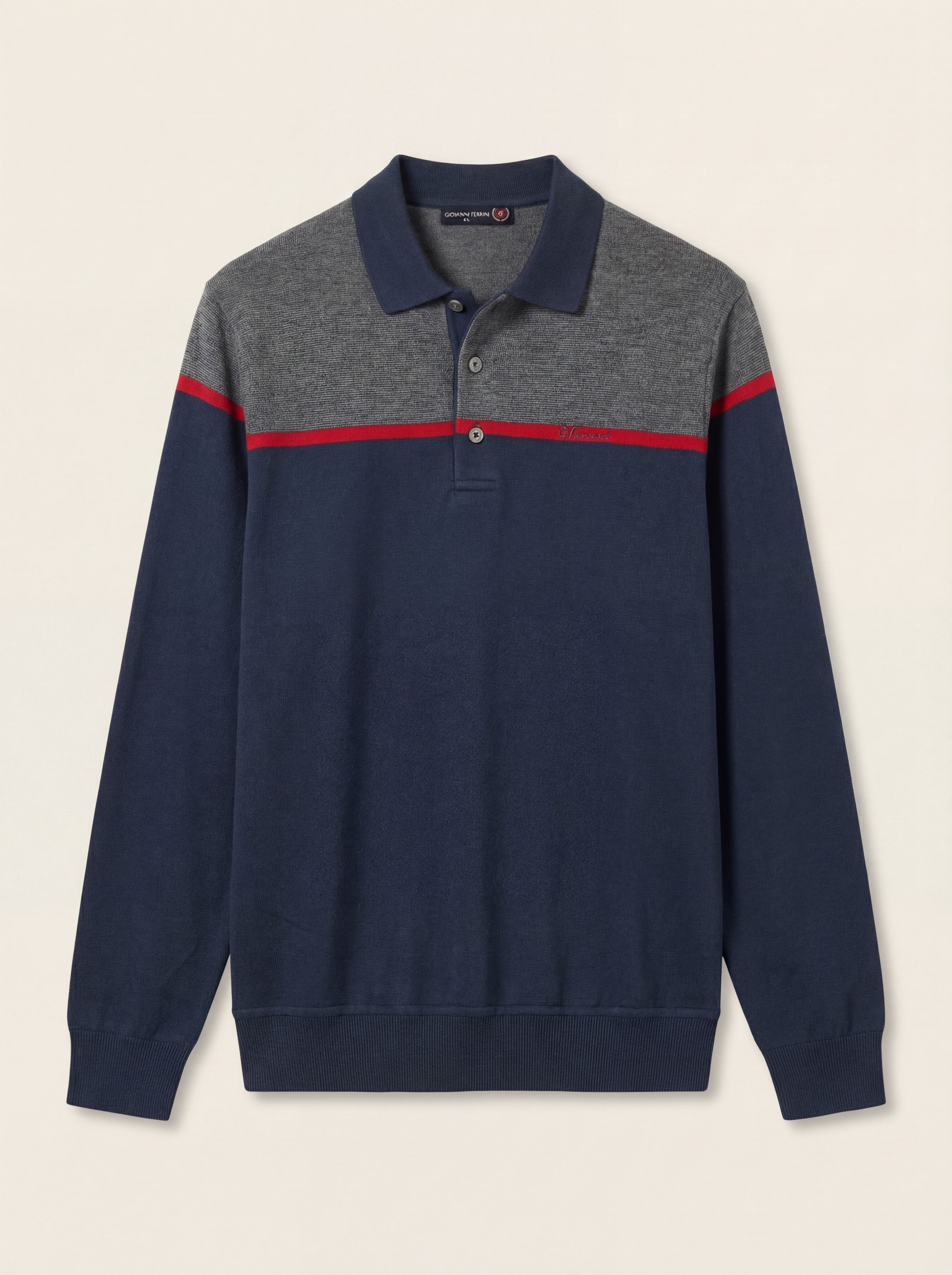 Pánska Polokošeľa Giovanni Ferinni s Dlhým Rukávom - Elegantná Polokošeľa - Franco fashion