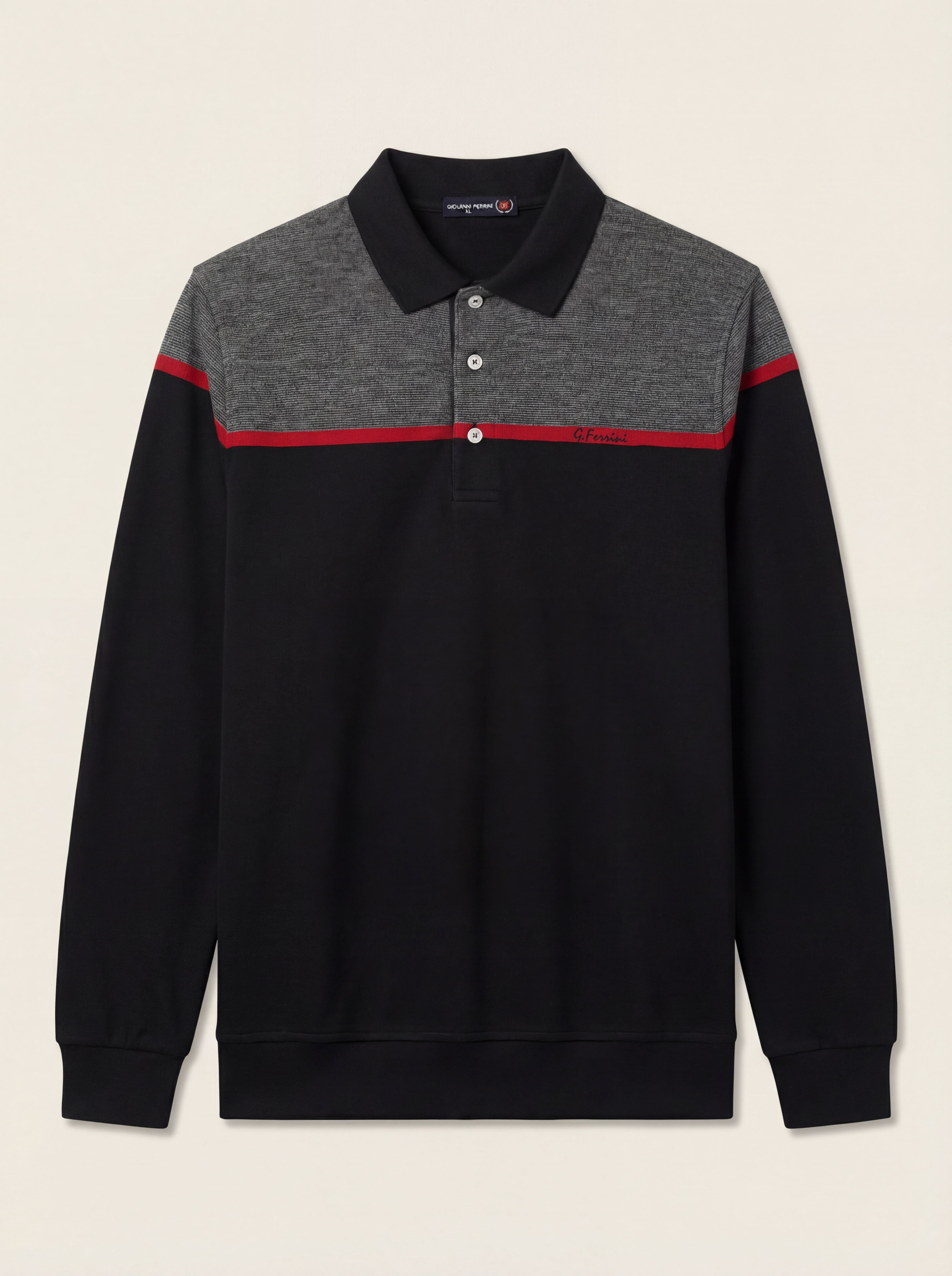 Pánska Polokošeľa Giovanni Ferinni s Dlhým Rukávom - Elegantná Polokošeľa - Franco fashion