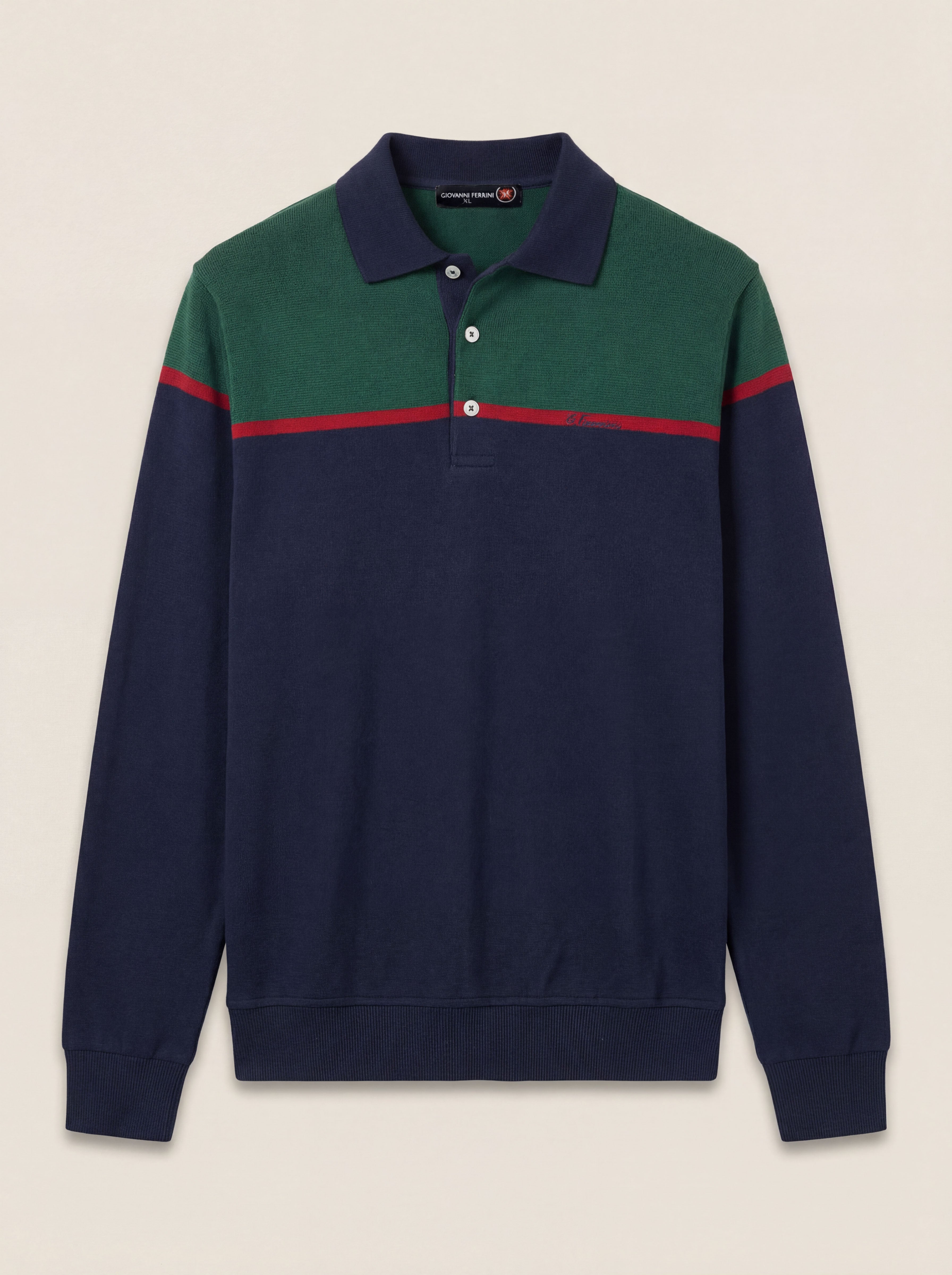 Pánska Polokošeľa Giovanni Ferinni s Dlhým Rukávom - Elegantná Polokošeľa - Franco fashion