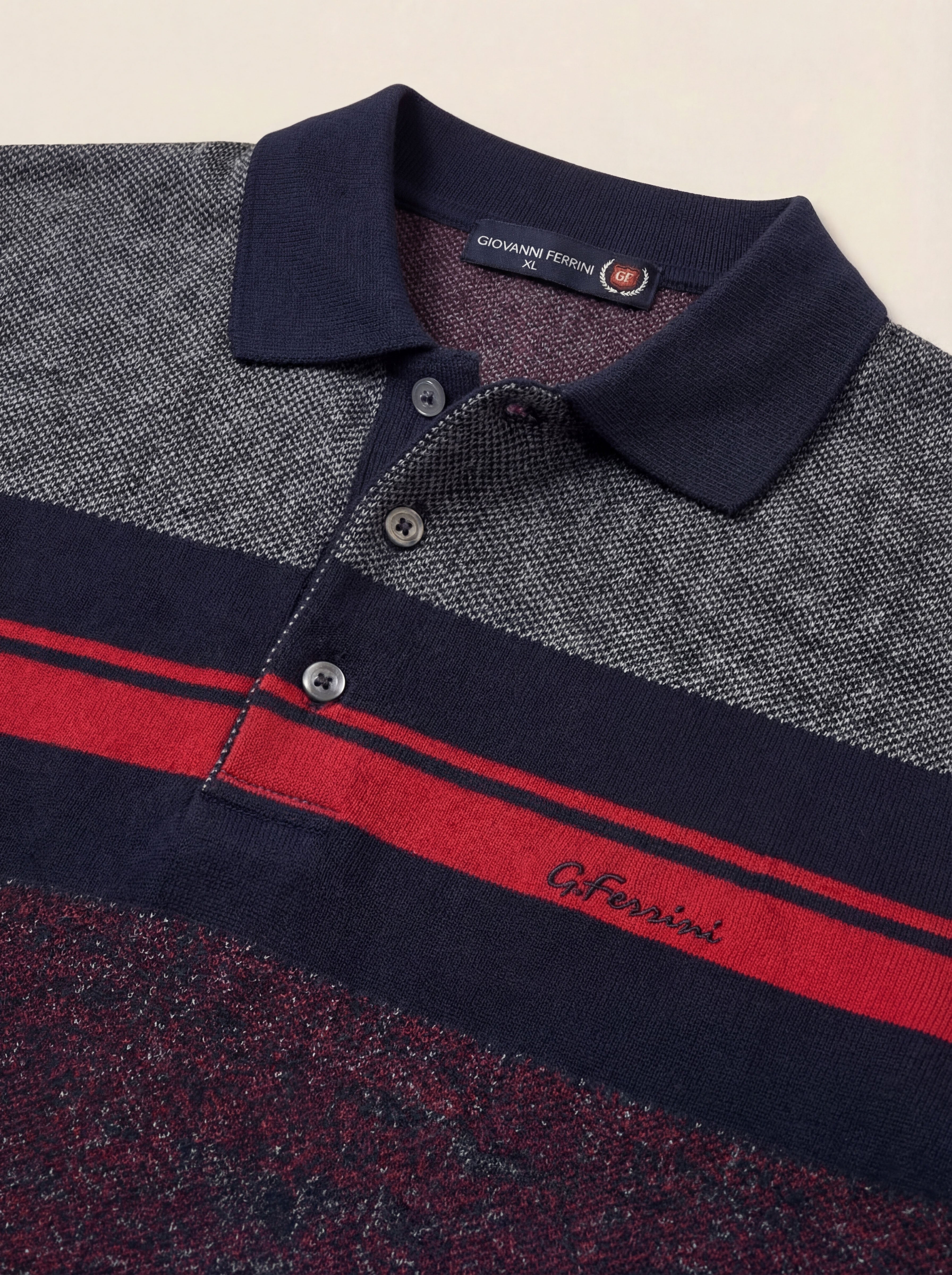 Pánska Polokošeľa Giovanni Ferinni s Dlhým Rukávom - Elegantná Polokošeľa - Franco fashion