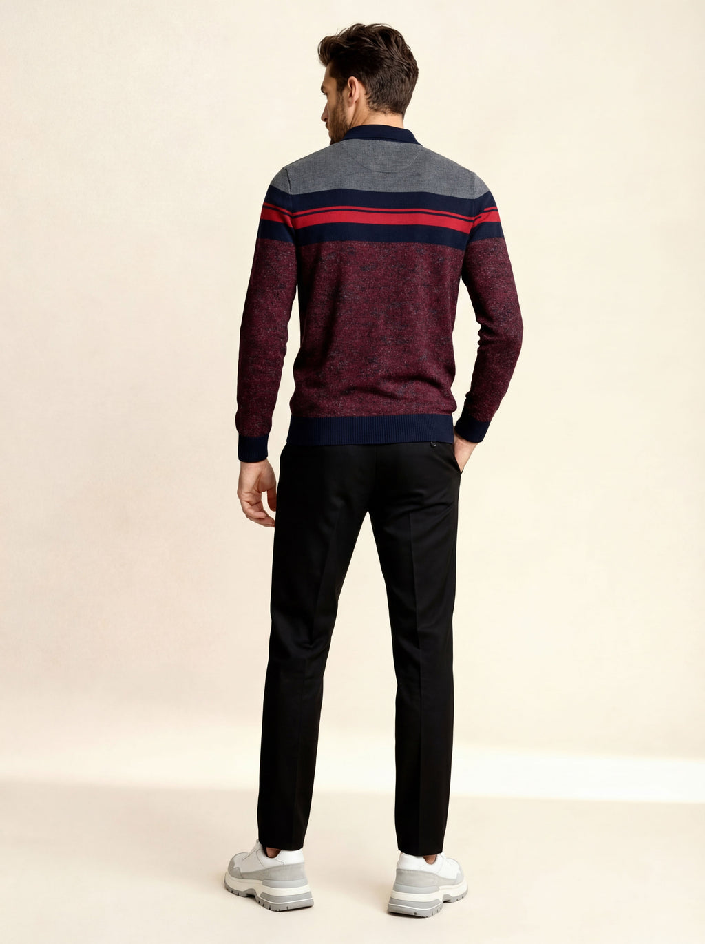 Pánska Polokošeľa Giovanni Ferinni s Dlhým Rukávom - Elegantná Polokošeľa - Franco fashion