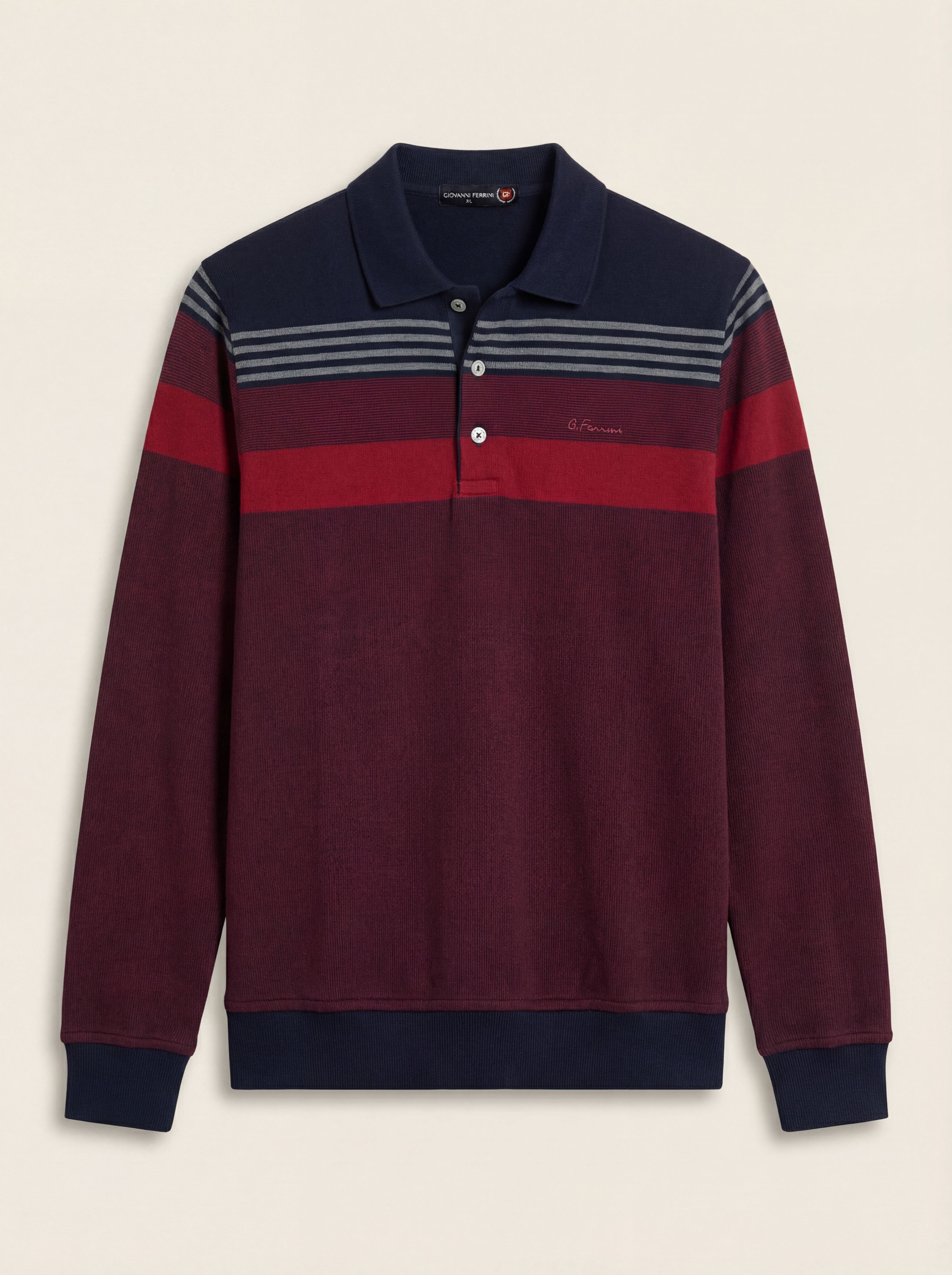 Pánska Polokošeľa Giovanni Ferinni s Dlhým Rukávom - Elegantná Polokošeľa - Franco fashion