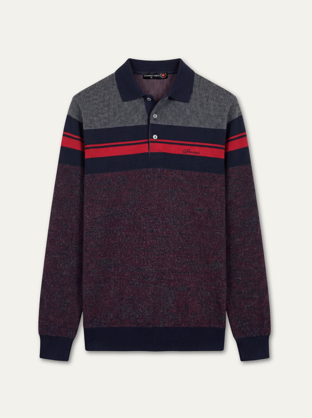 Pánska Polokošeľa Giovanni Ferinni s Dlhým Rukávom - Elegantná Polokošeľa - Franco fashion