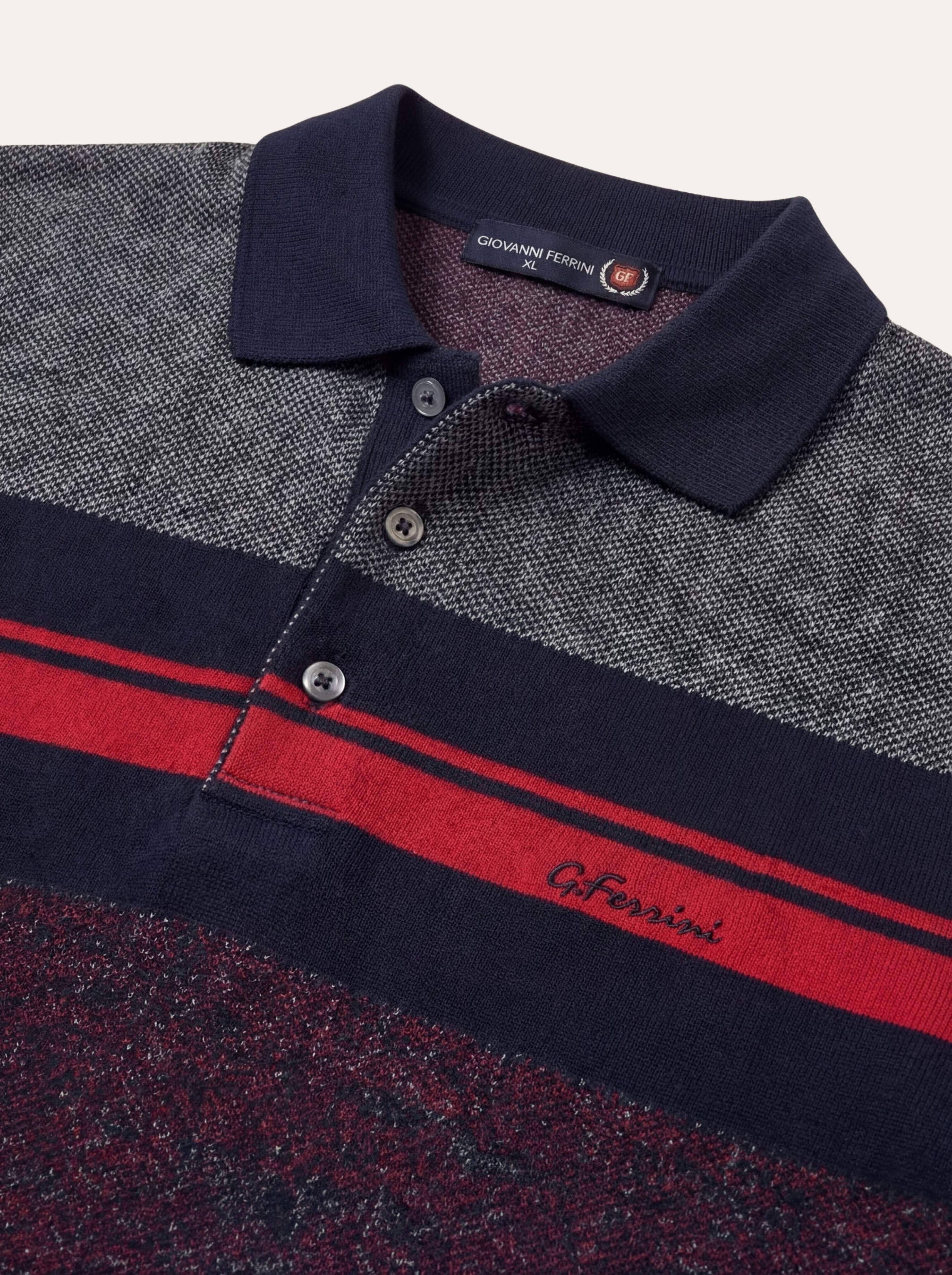 Pánska Polokošeľa Giovanni Ferinni s Dlhým Rukávom - Elegantná Polokošeľa - Franco fashion