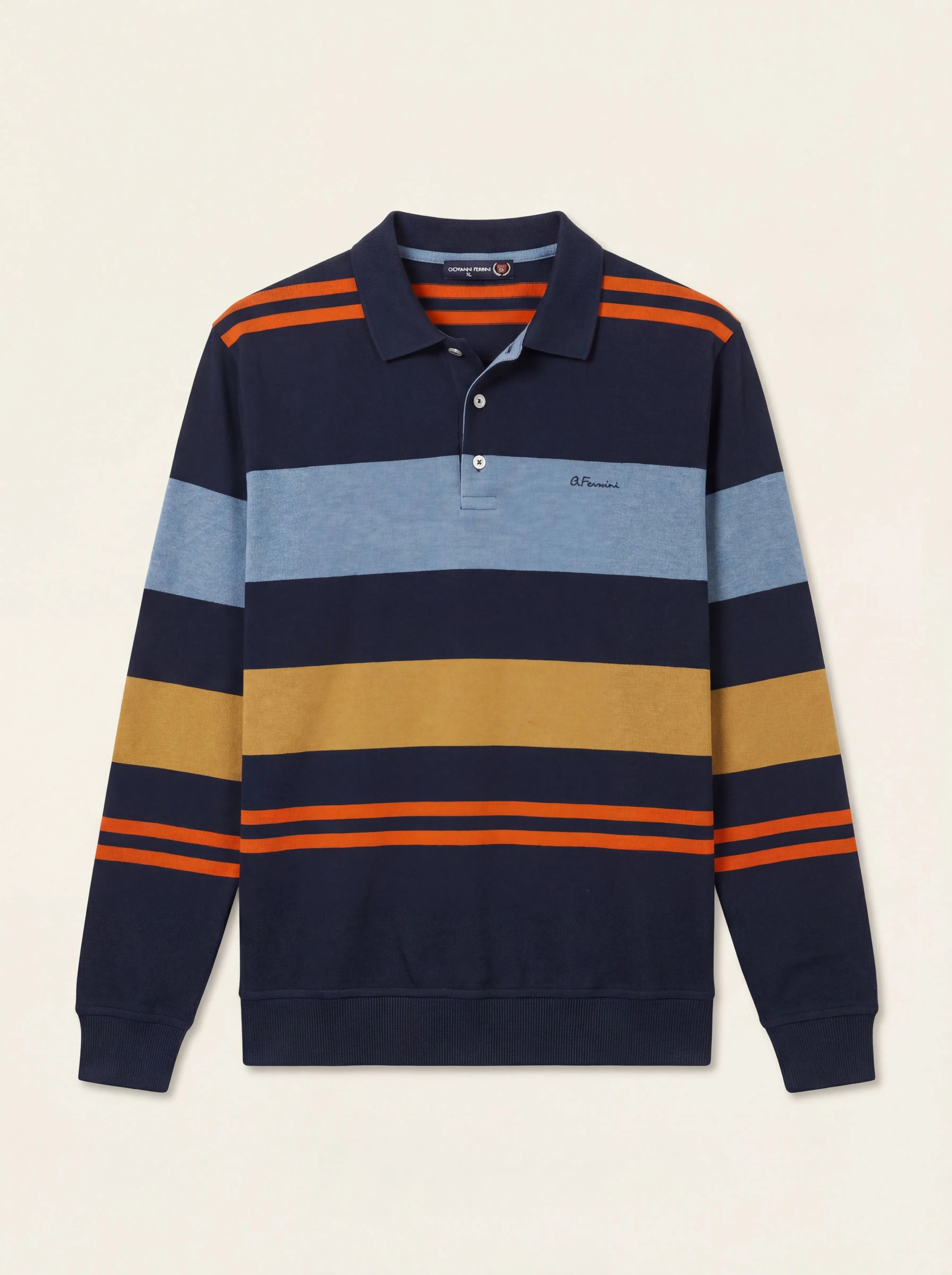 Pánska Polokošeľa Giovanni Ferinni s Dlhým Rukávom - Moderný Dizajn - Franco fashion