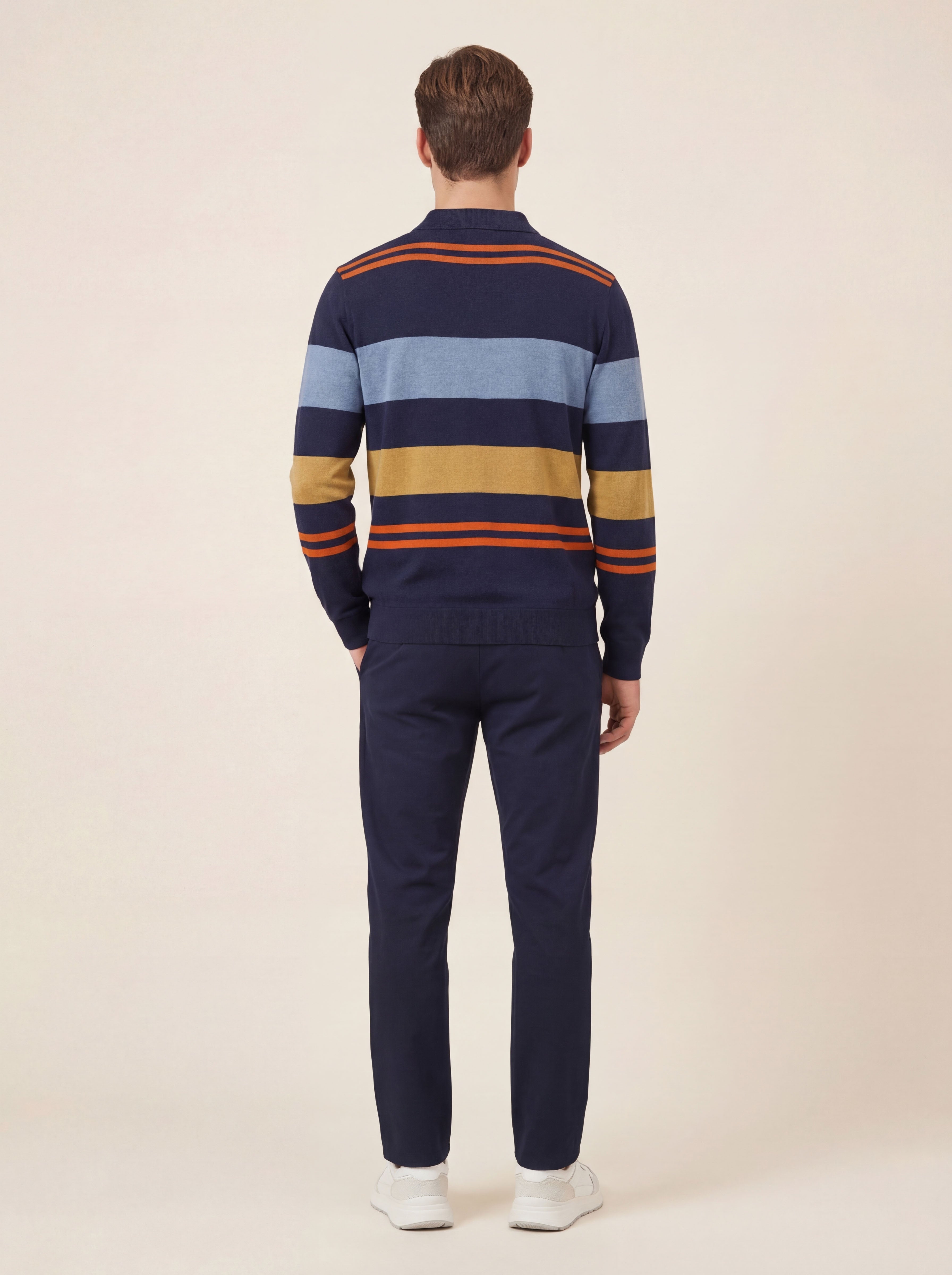 Pánska Polokošeľa Giovanni Ferinni s Dlhým Rukávom - Moderný Dizajn - Franco fashion