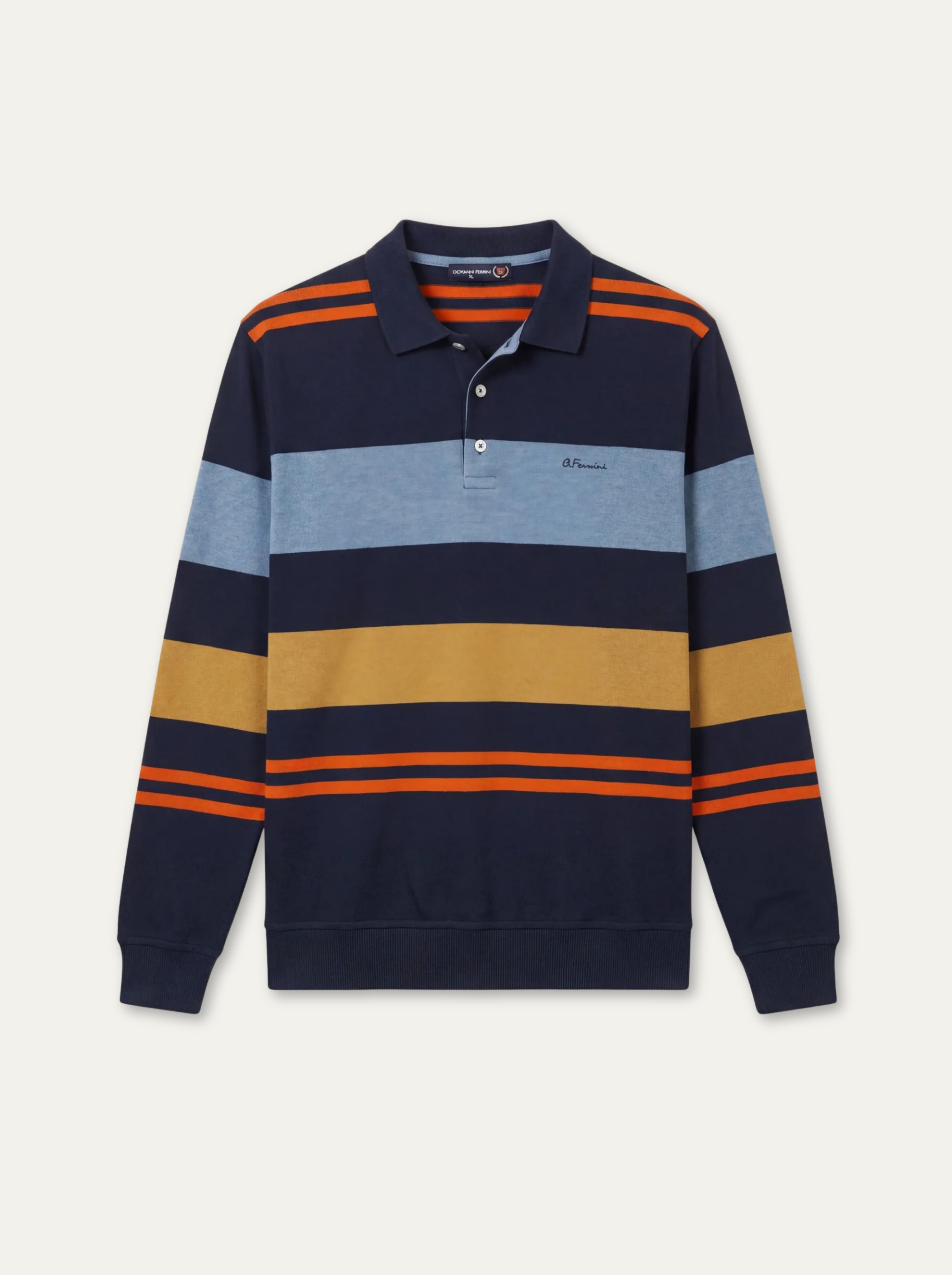 Pánska Polokošeľa Giovanni Ferinni s Dlhým Rukávom - Moderný Dizajn - Franco fashion