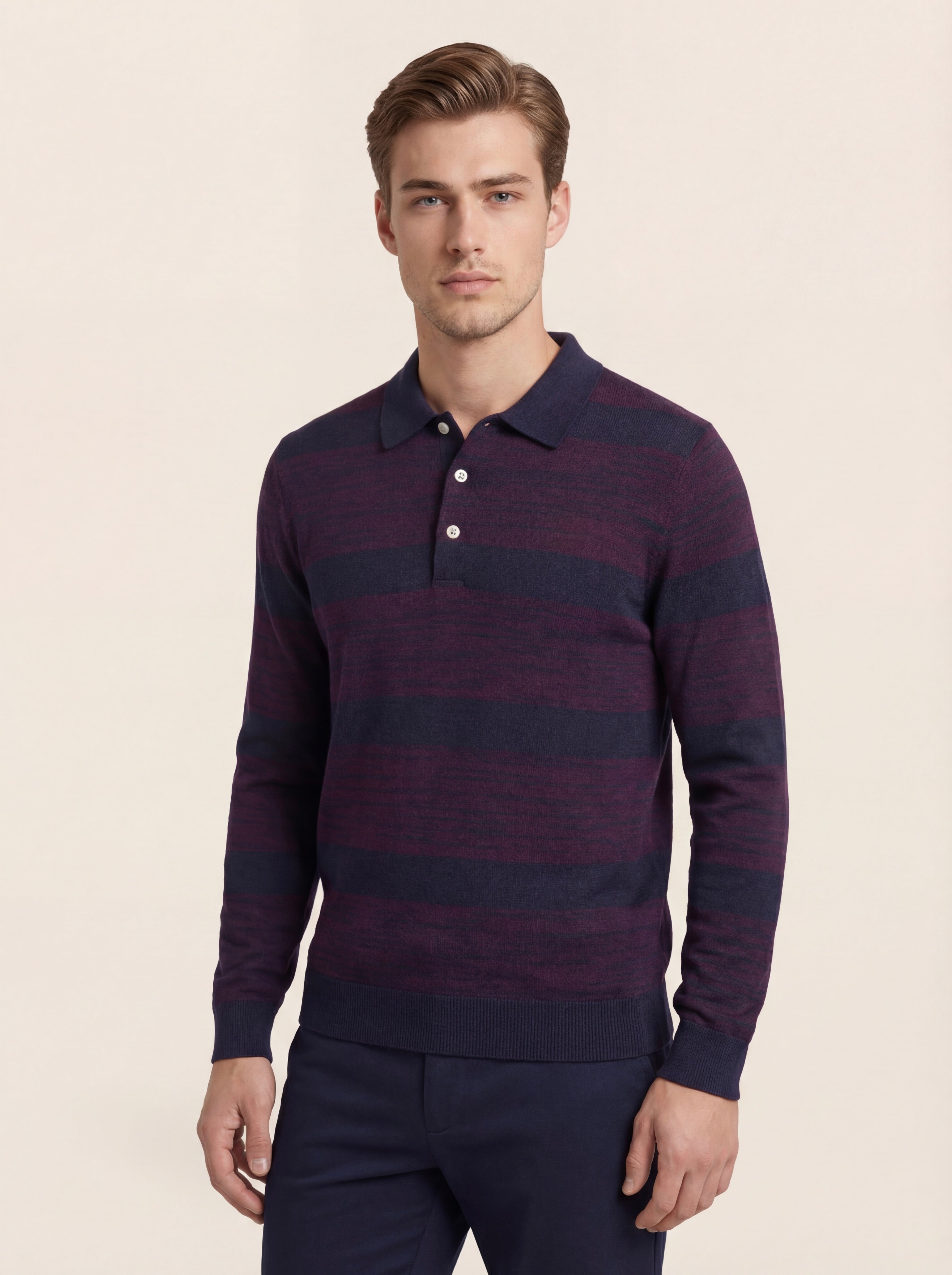 Pánska Polokošeľa Giovanni Ferinni s Dlhým Rukávom - Priedušná Bavlnená Polokošeľa - Franco fashion