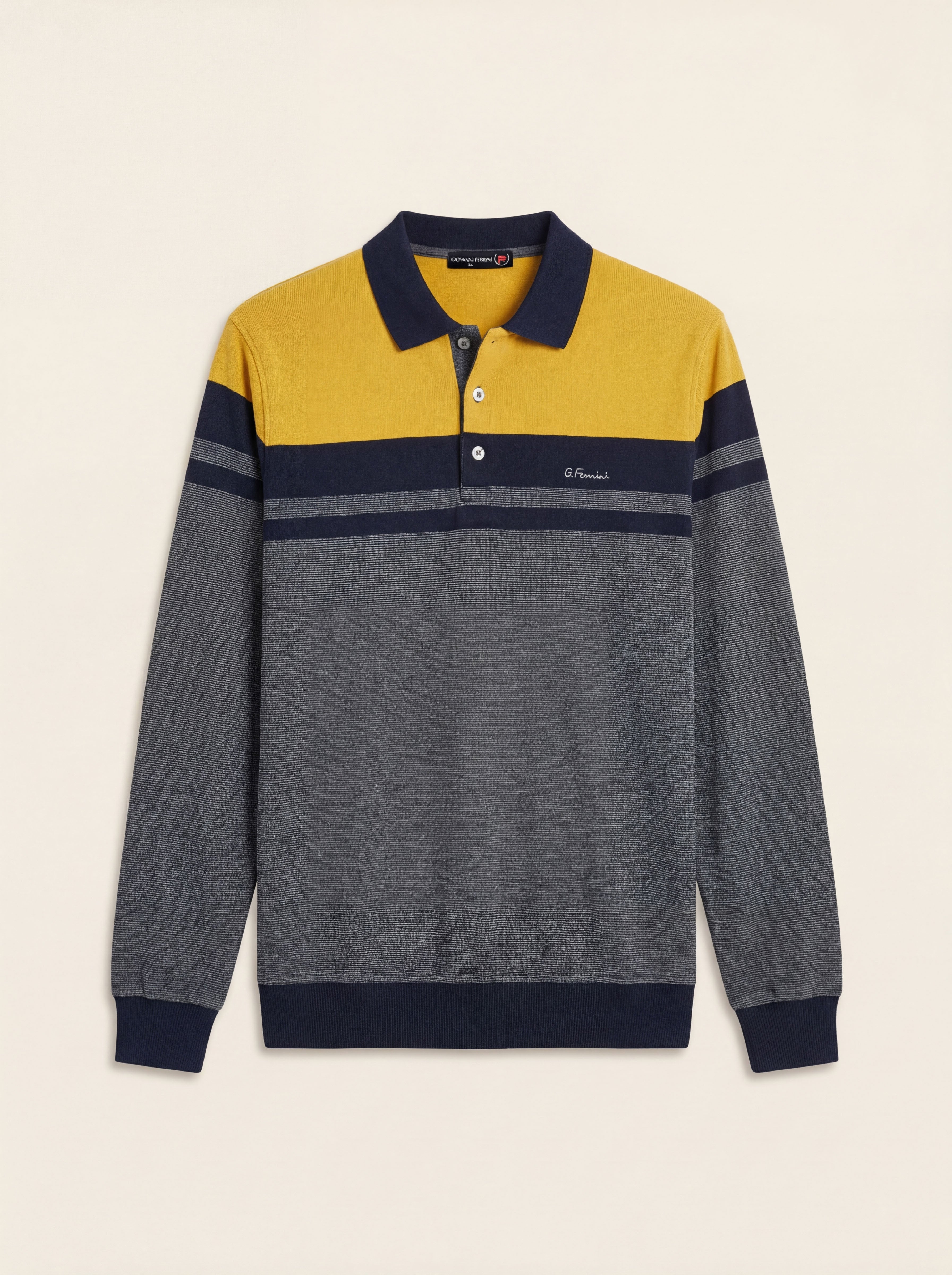 Pánska Polokošeľa Giovanni Ferinni s Dlhým Rukávom - Štýlová Polokošeľa - Franco fashion