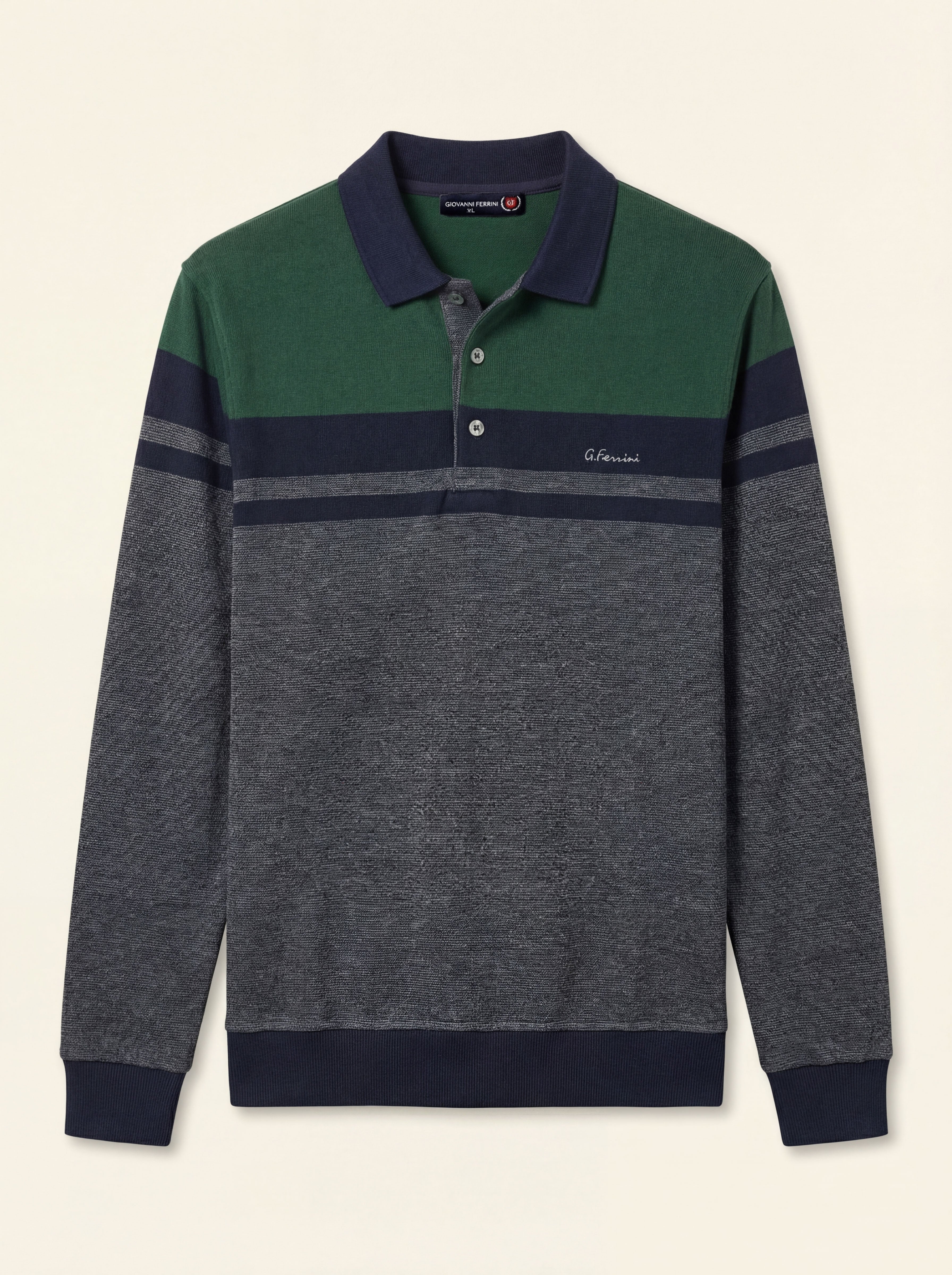 Pánska Polokošeľa Giovanni Ferinni s Dlhým Rukávom - Štýlová Polokošeľa - Franco fashion