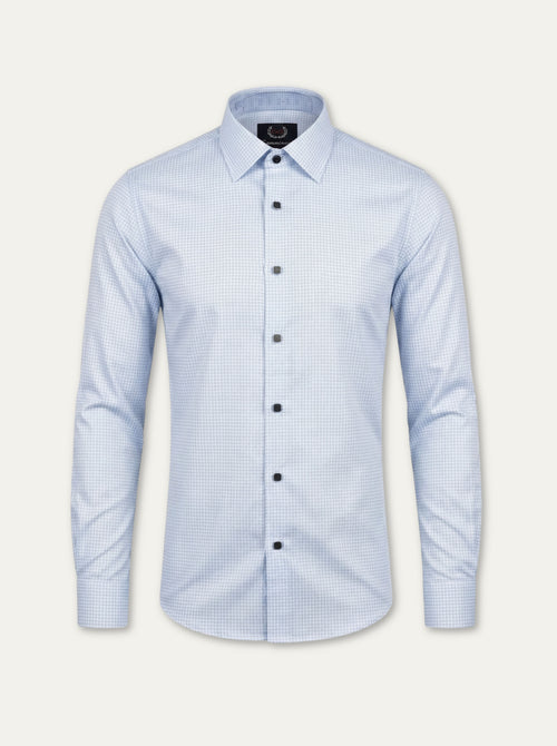 Pánska  košeľa  Camminare s geometrickým vzorom - elegantná slim fit košeľa - Franco fashion
