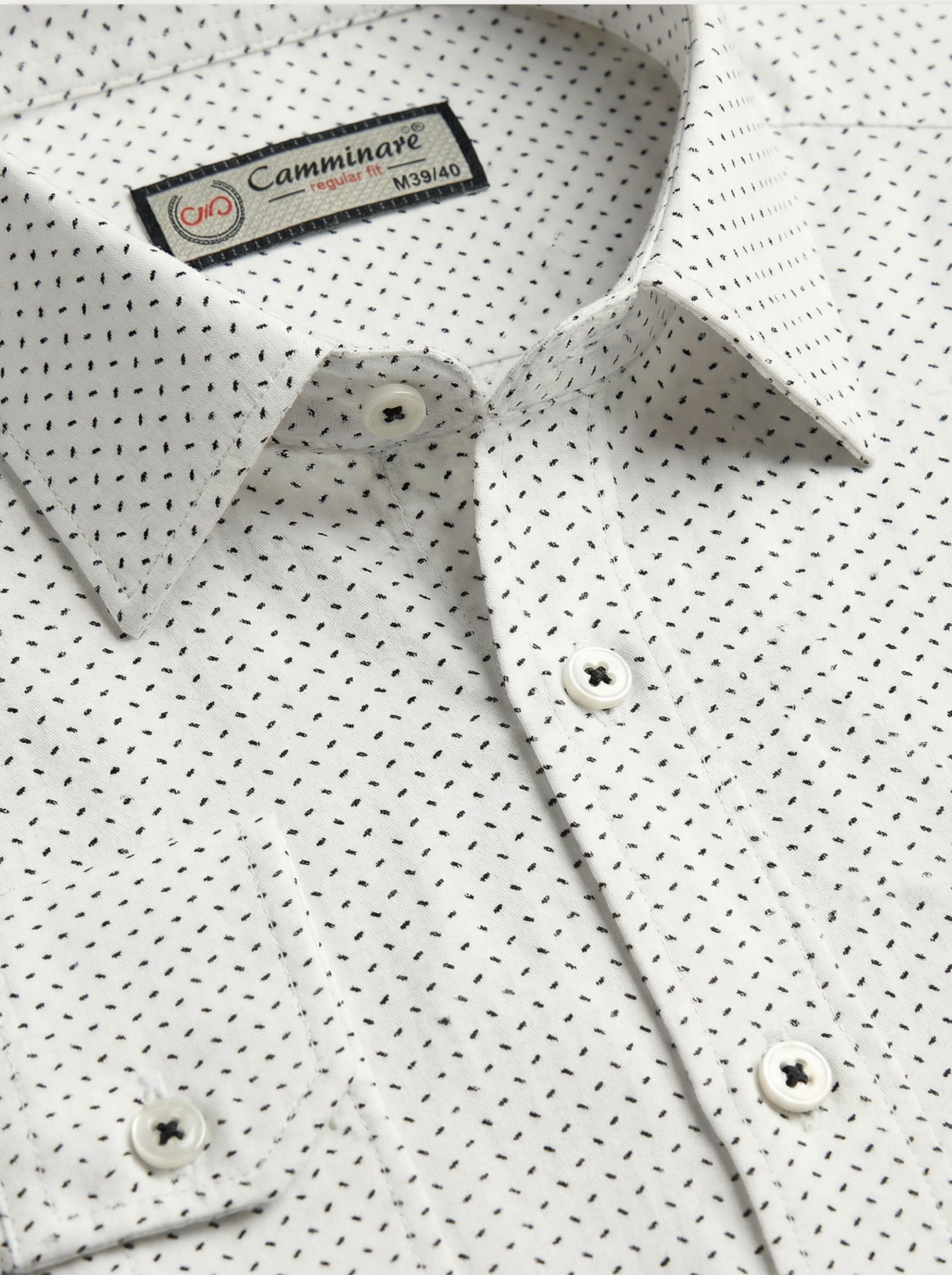 Pánska košeľa Camminare s jemným vzorom - Regular fit - Franco fashion