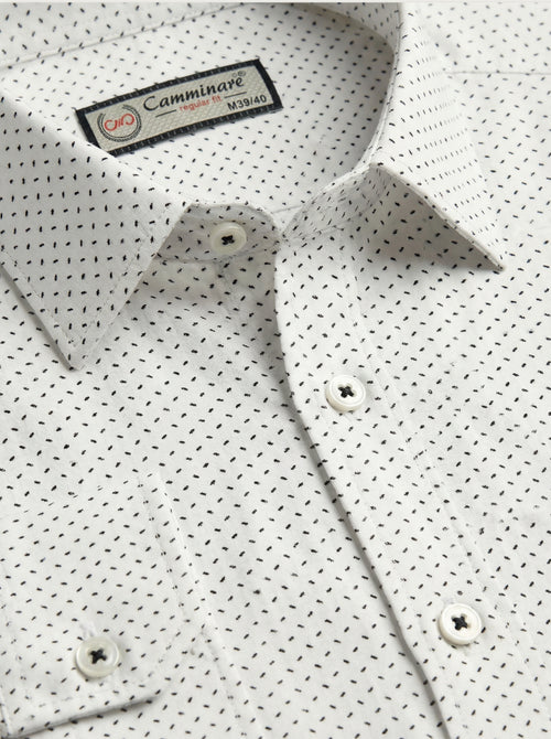 Pánska košeľa Camminare s jemným vzorom - Regular fit - Franco fashion