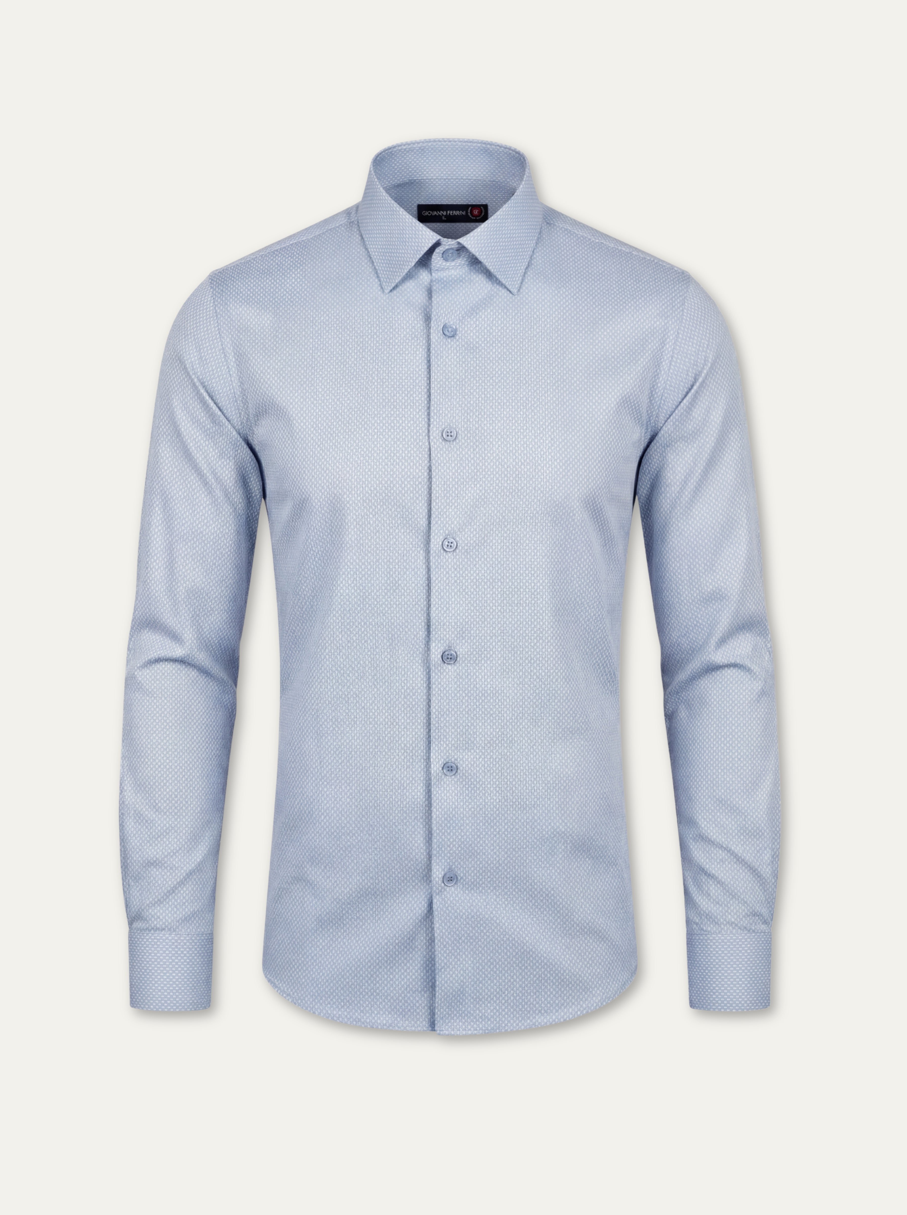 Pánska košeľa Giovanni Ferinni - Slim fit košeľa s jemným vzorom - Franco fashion