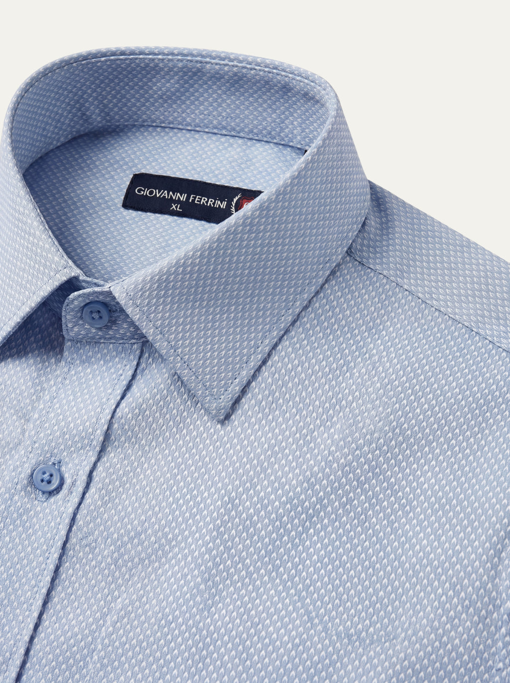 Pánska košeľa Giovanni Ferinni - Slim fit košeľa s jemným vzorom - Franco fashion