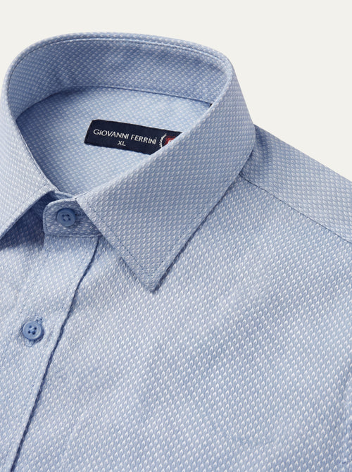 Pánska košeľa Giovanni Ferinni - Slim fit košeľa s jemným vzorom - Franco fashion