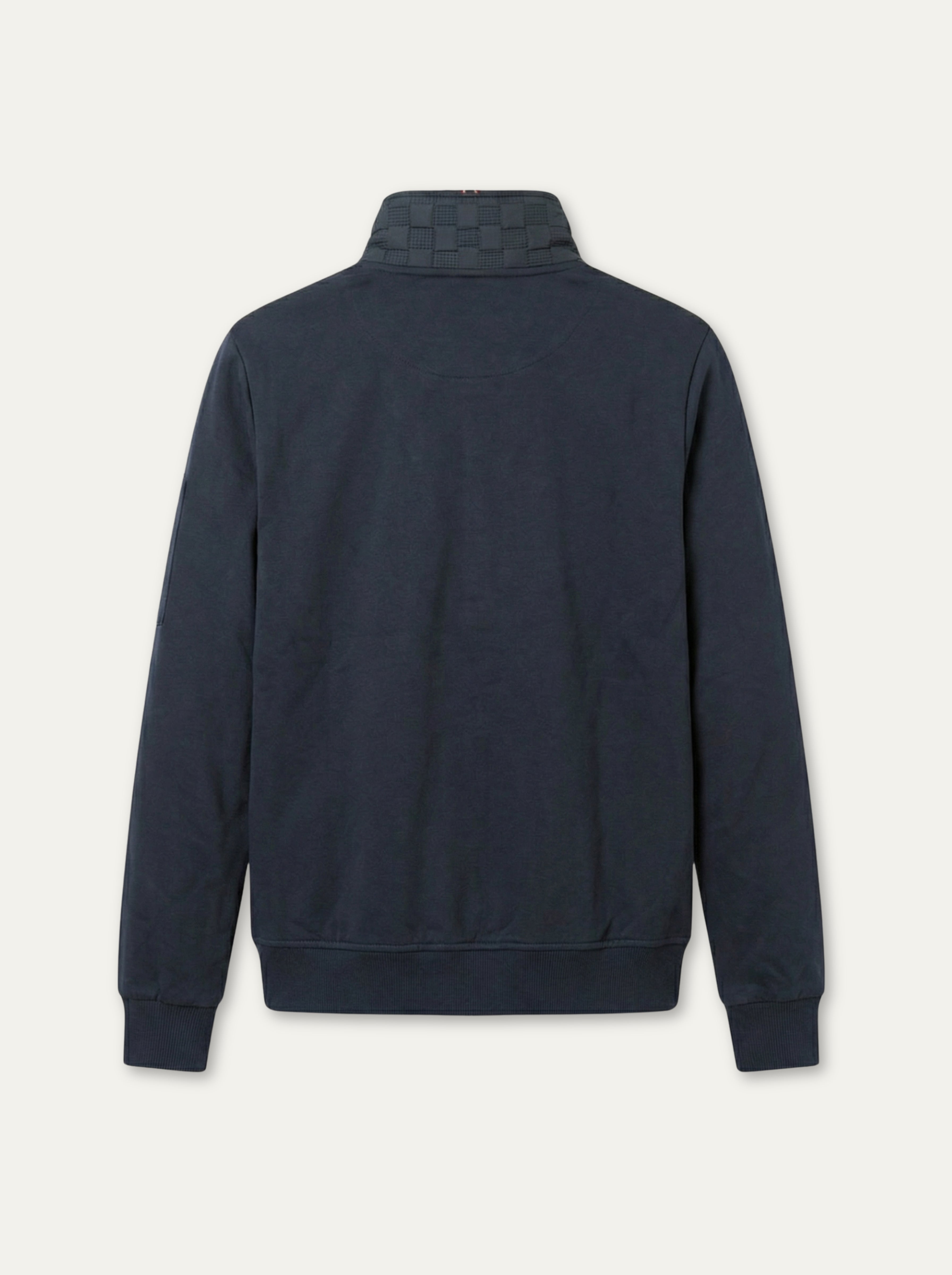 Pánska mikina Antracid na zips s textúrovaným vzorom - Franco fashion