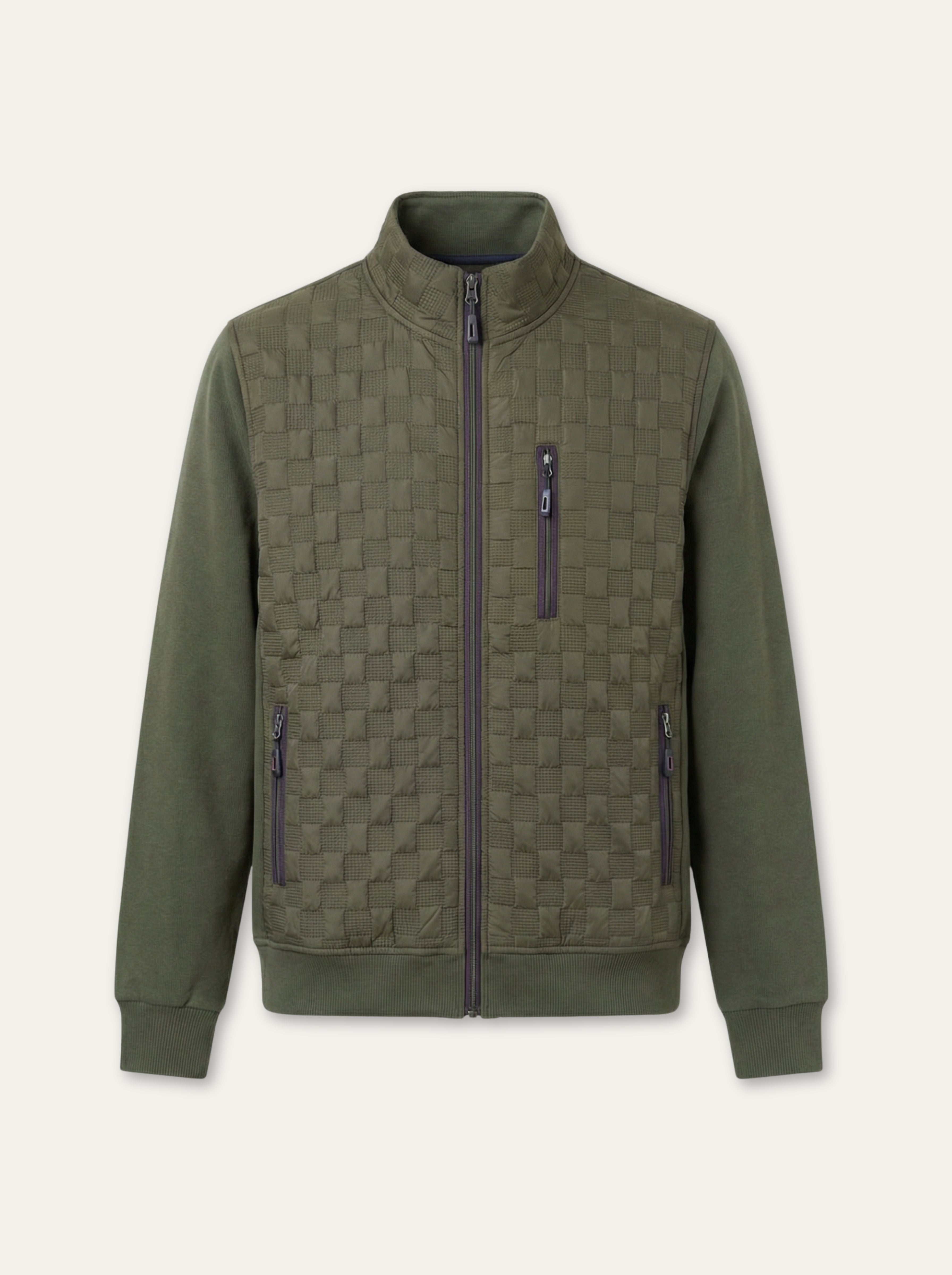 Pánska mikina Antracid  s funkčnými vreckami - Franco fashion