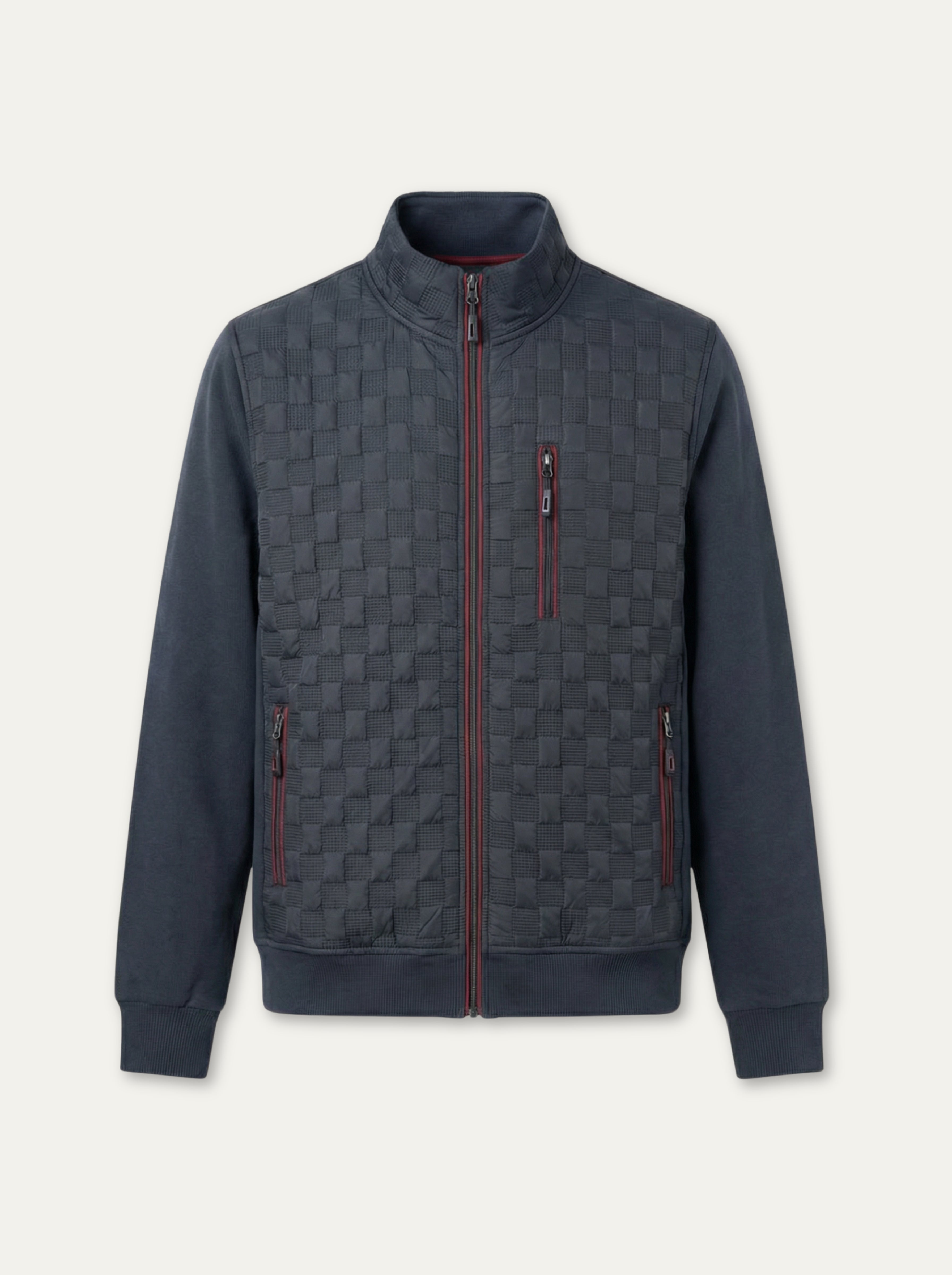 Pánska mikina Antracid  s funkčnými vreckami - Franco fashion