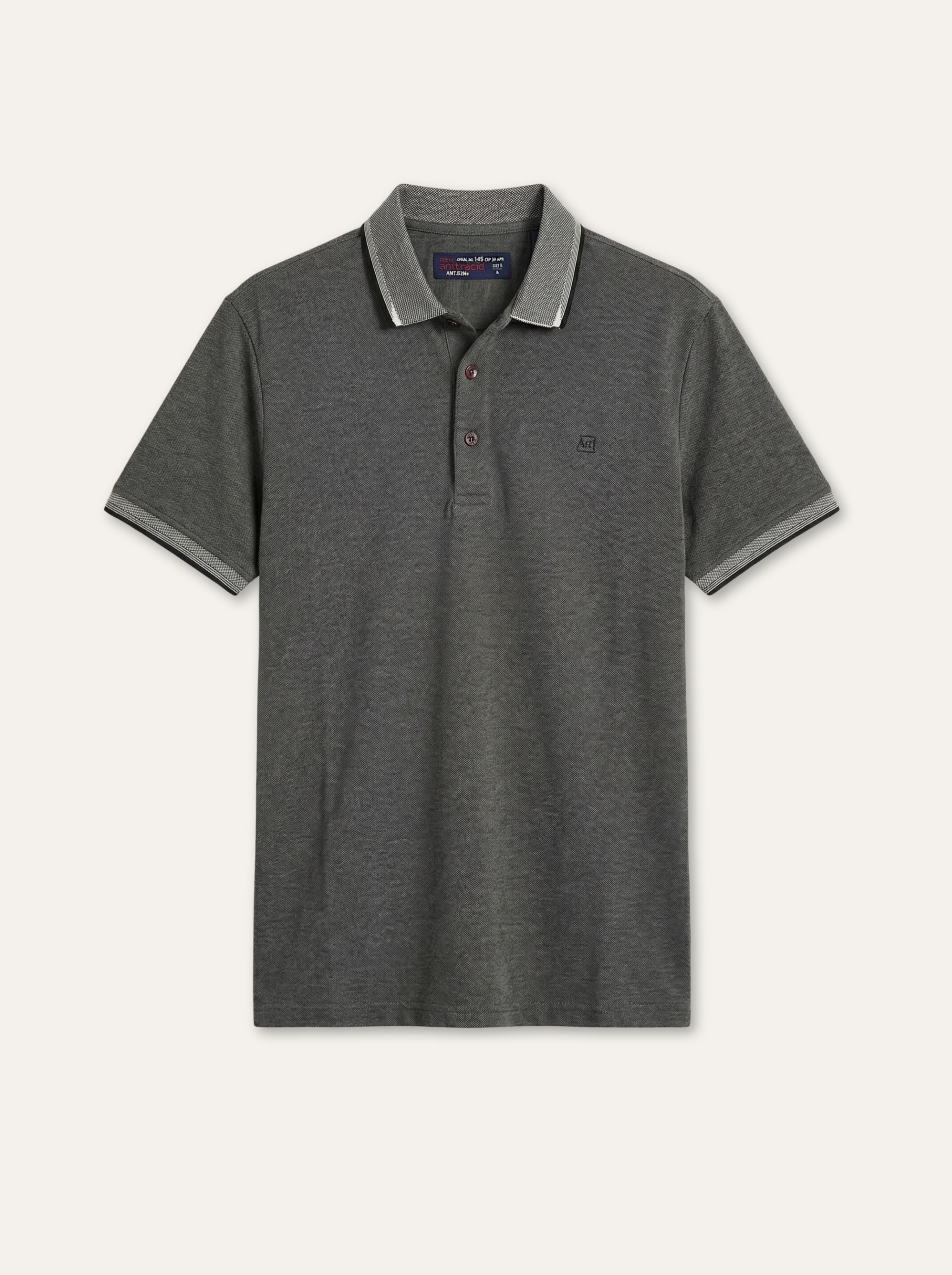 Pánska polokošeľa Antracid  - bavlnená, prémium kvalita, klasický strih - Franco fashion