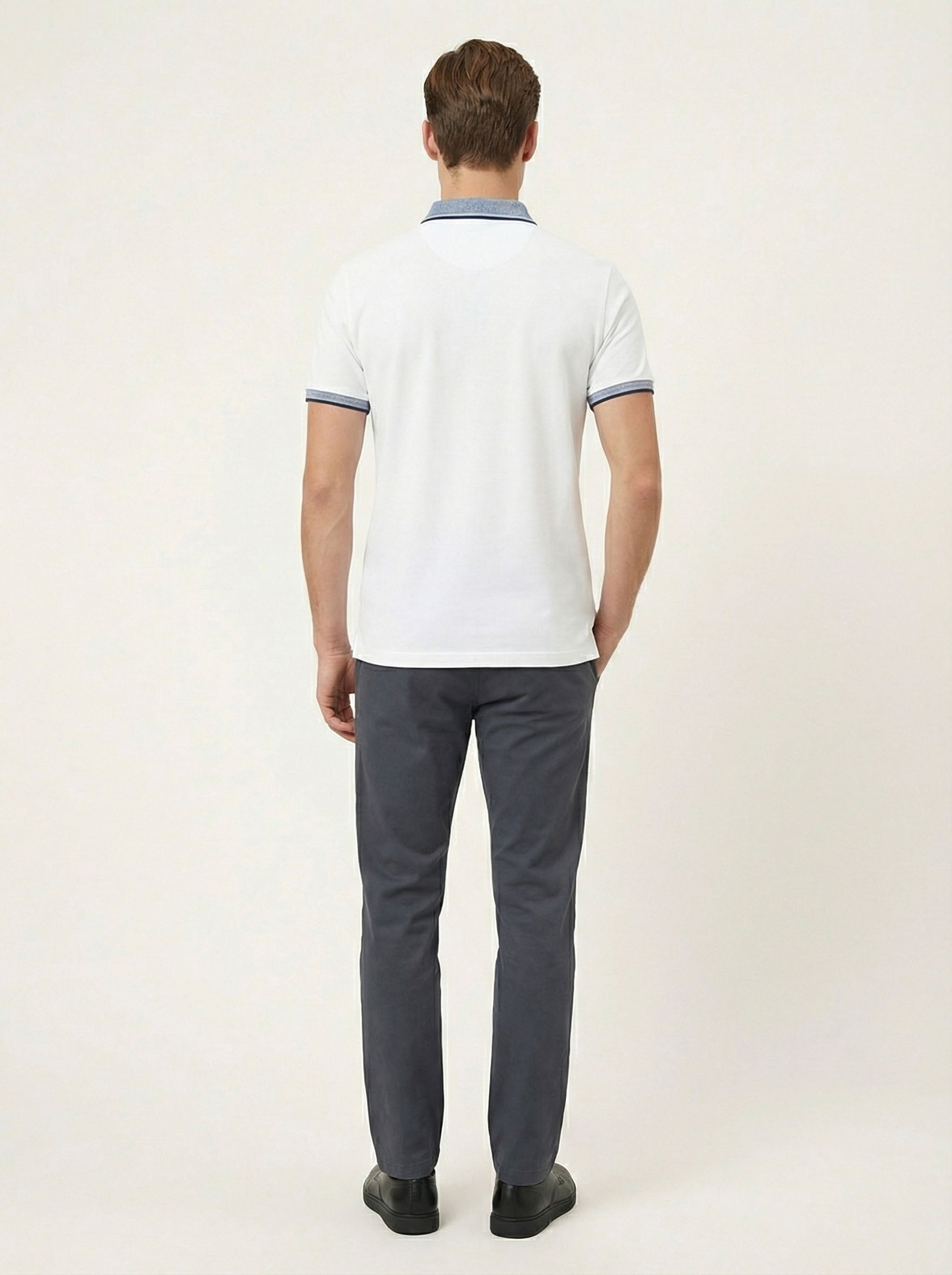 Pánska polokošeľa Antracid  - bavlnená, prémium kvalita, klasický strih - Franco fashion