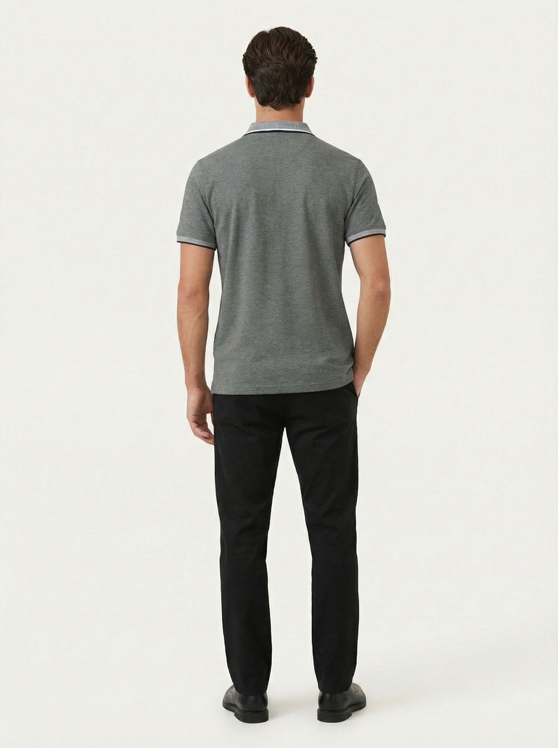 Pánska polokošeľa Antracid  - bavlnená, prémium kvalita, klasický strih - Franco fashion