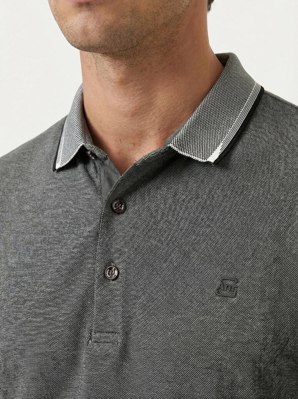 Pánska polokošeľa Antracid  - bavlnená, prémium kvalita, klasický strih - Franco fashion