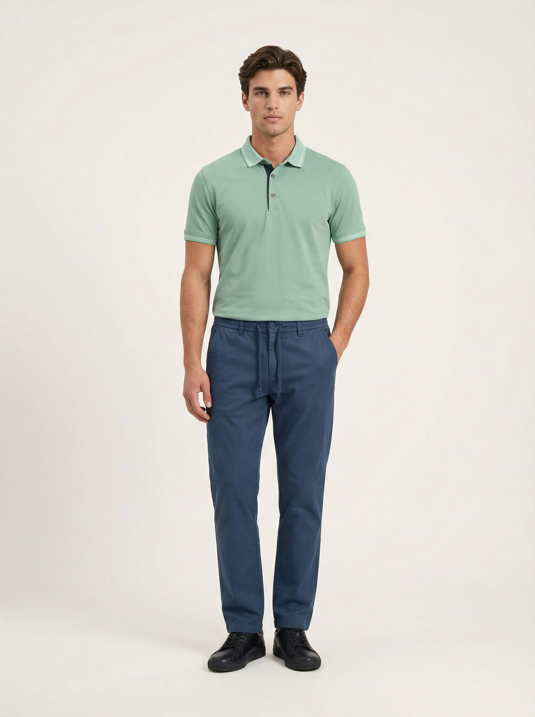 Pánska polokošeľa Antracid  - bavlnená, prémium kvalita, klasický strih - Franco fashion