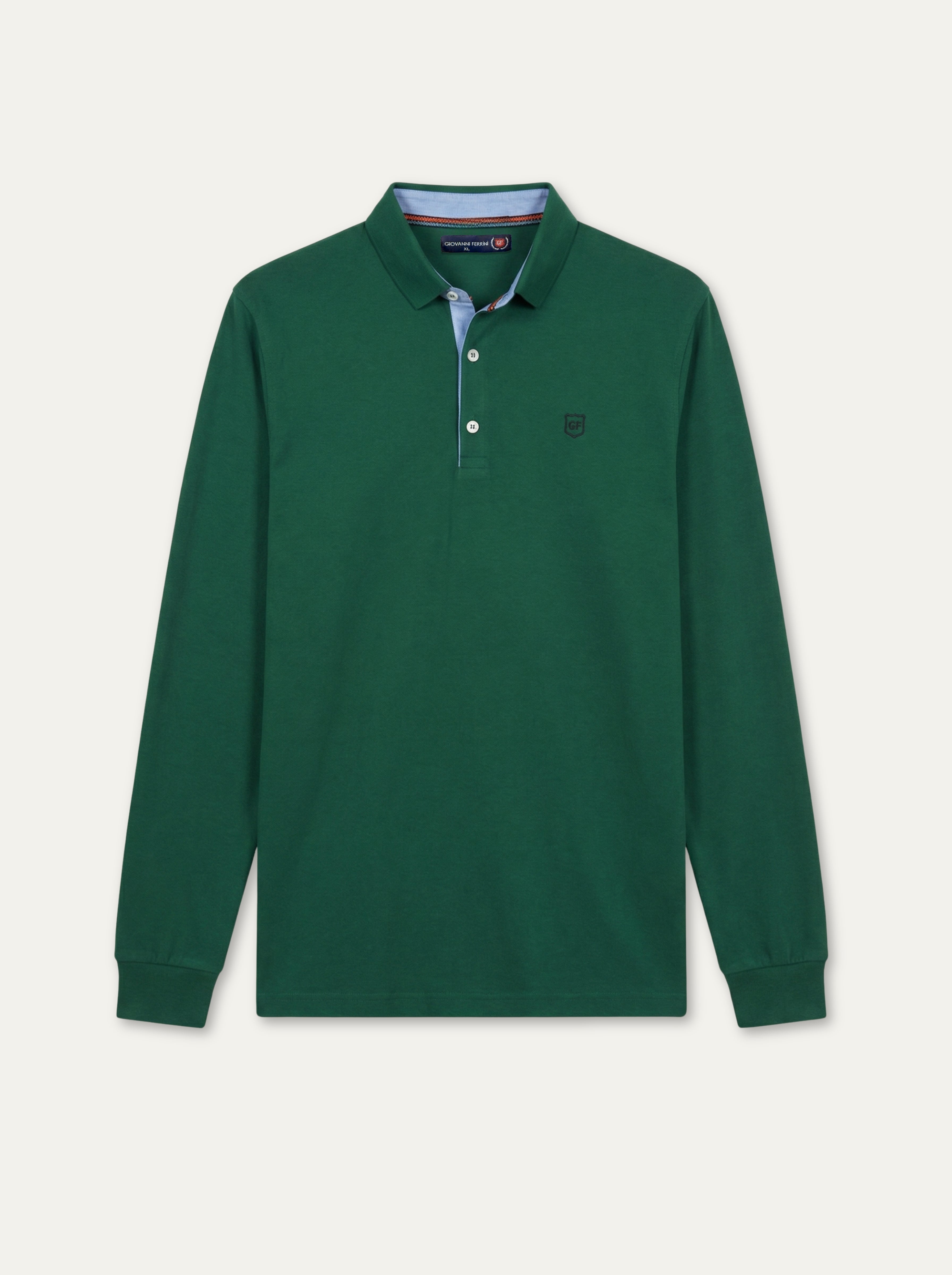 Pánska polokošeľa  Giovanni Ferrini s kontrastnými detailmi - Franco fashion