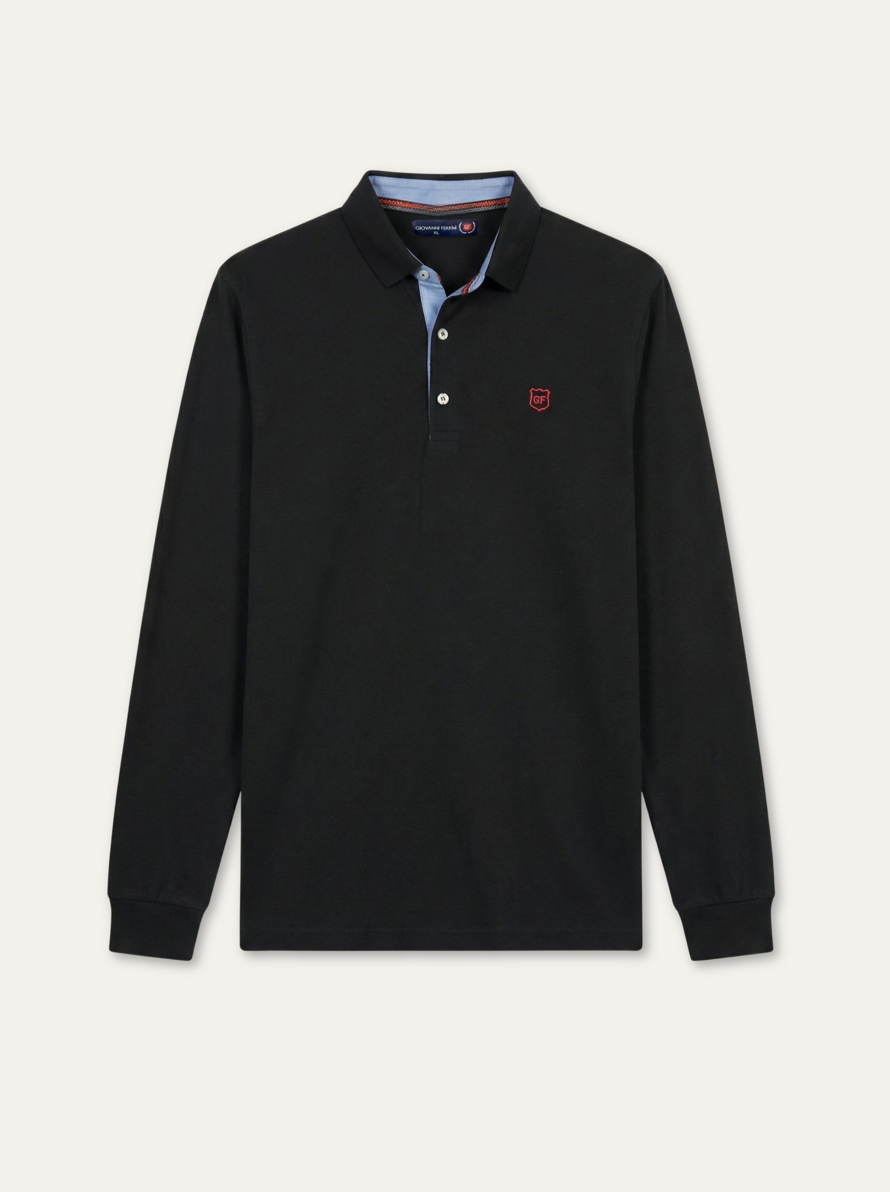 Pánska polokošeľa  Giovanni Ferrini s kontrastnými detailmi - Franco fashion