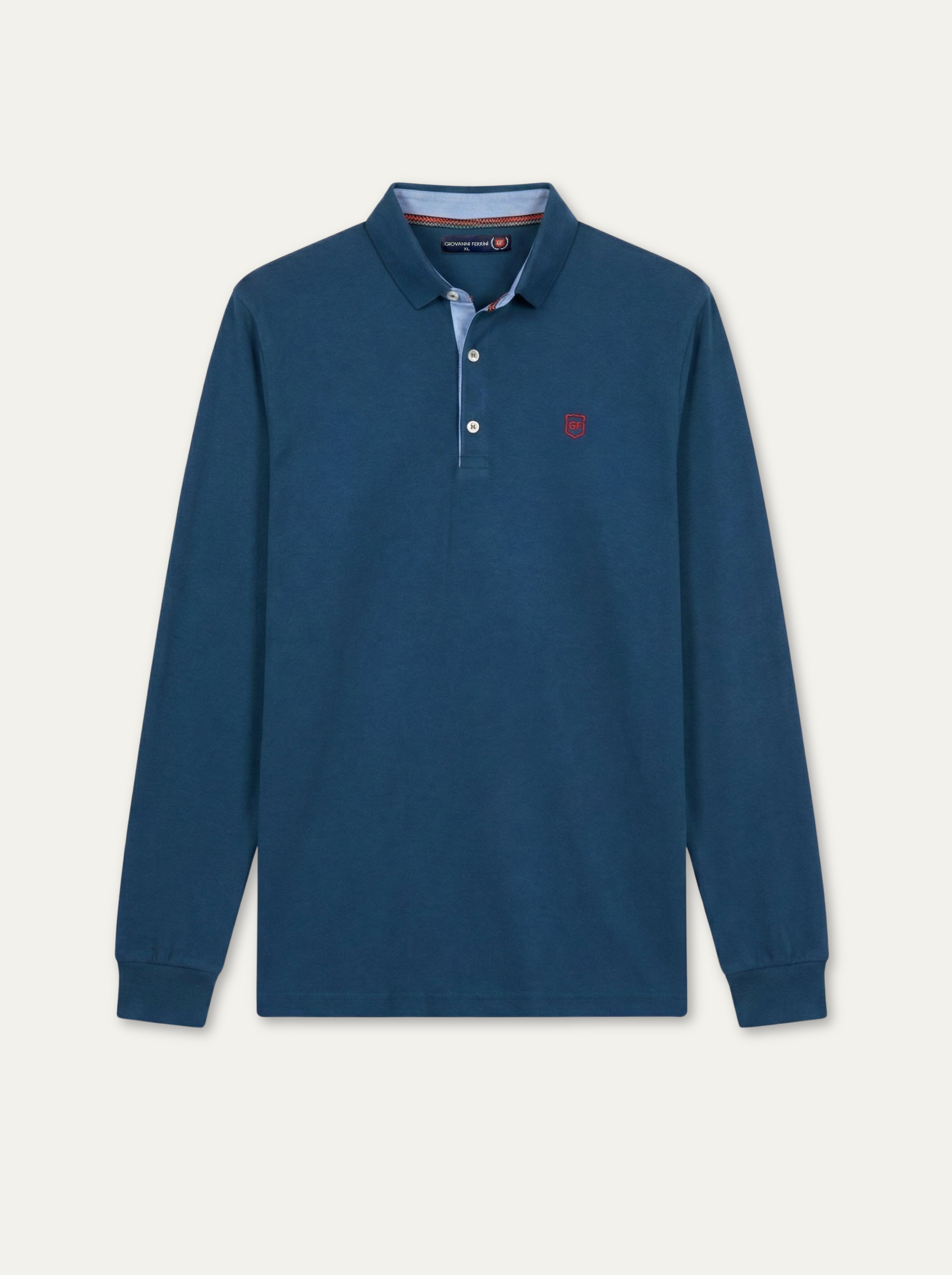 Pánska polokošeľa  Giovanni Ferrini s kontrastnými detailmi - Franco fashion