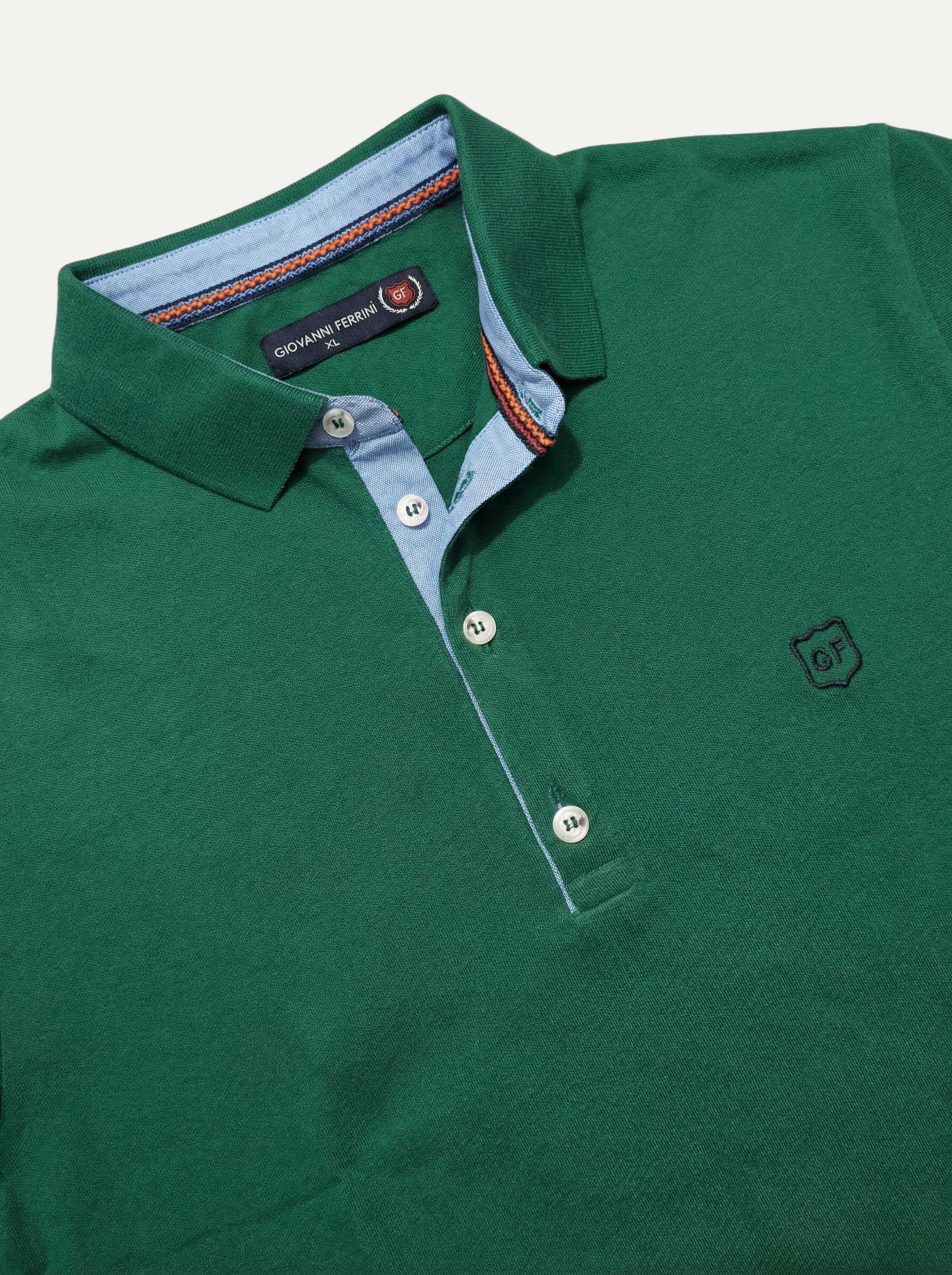 Pánska polokošeľa  Giovanni Ferrini s kontrastnými detailmi - Franco fashion